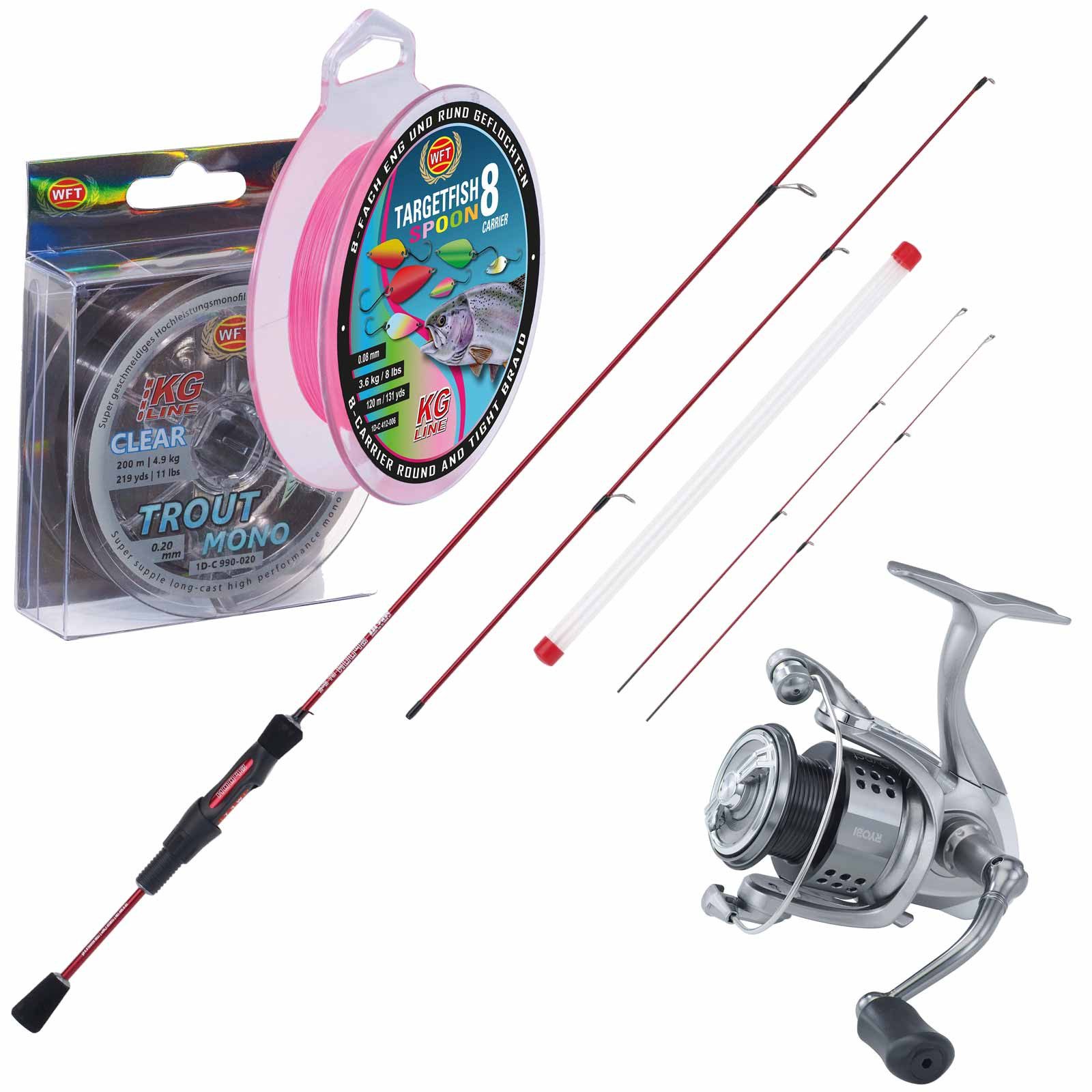 WFT Forellenrute, (2-tlg), WFT Spoon Combo 2
