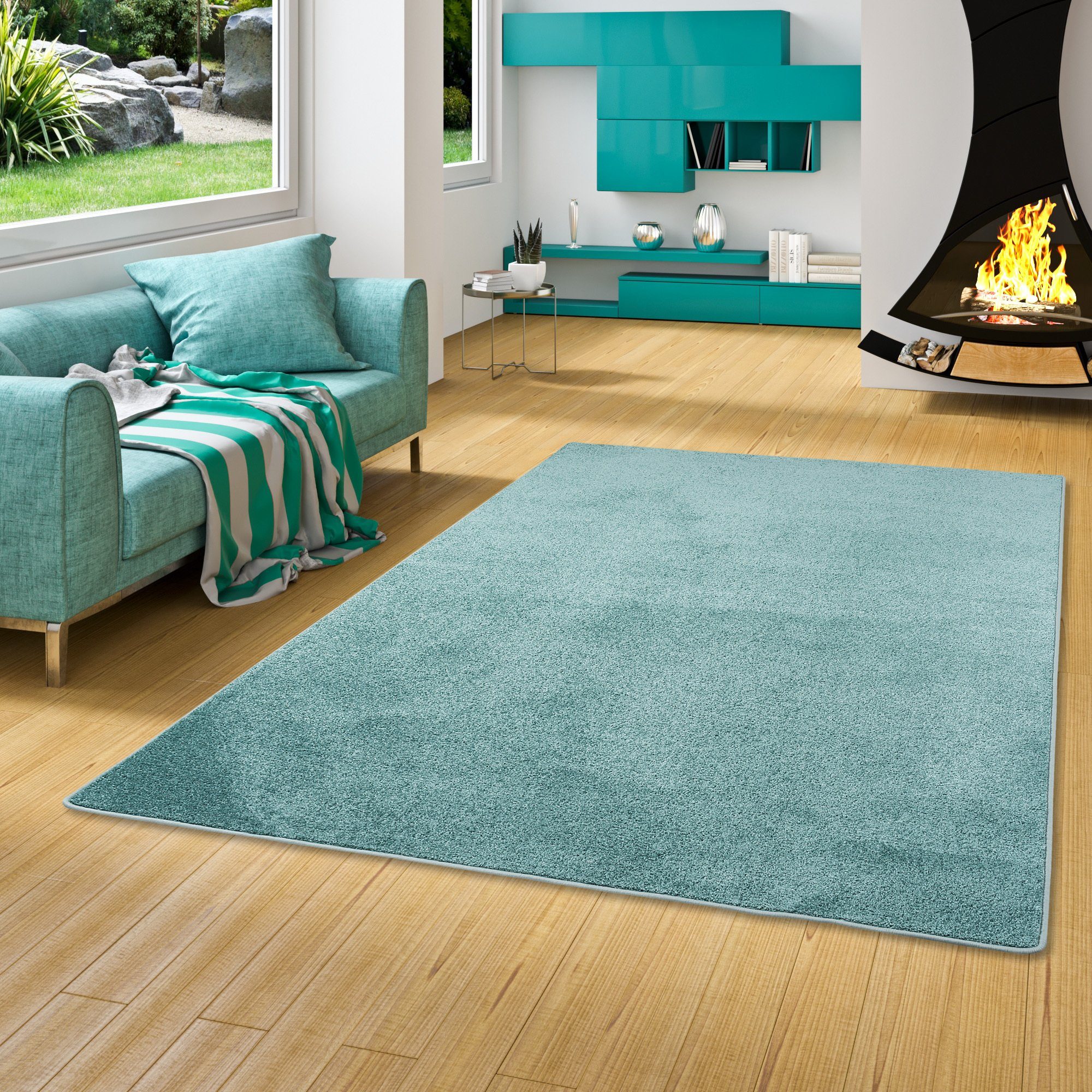 Snapstyle Veloursteppich Hochflor Velours Teppich Luna, günstig online kaufen