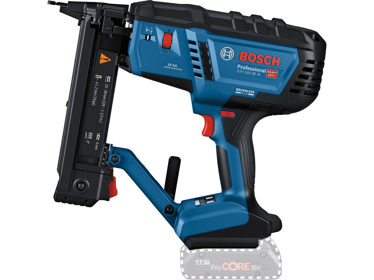 Bosch Professional Nagler GTH 18 V-38 M, Basisversion (ohne Akku und Netzteil)