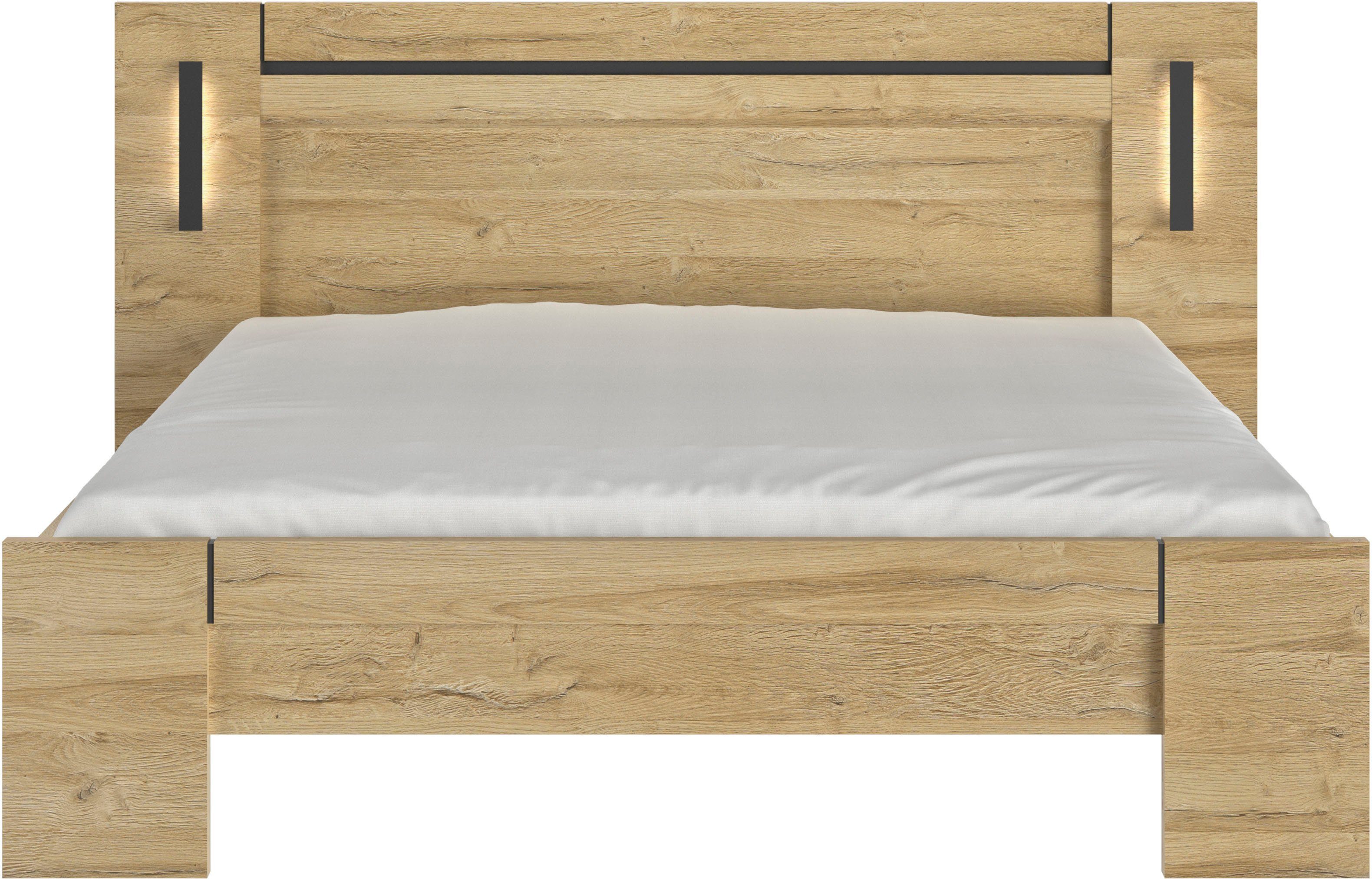 Gami Einzelbett Sofia (1-tlg), Bett mit integrierte Leselampe