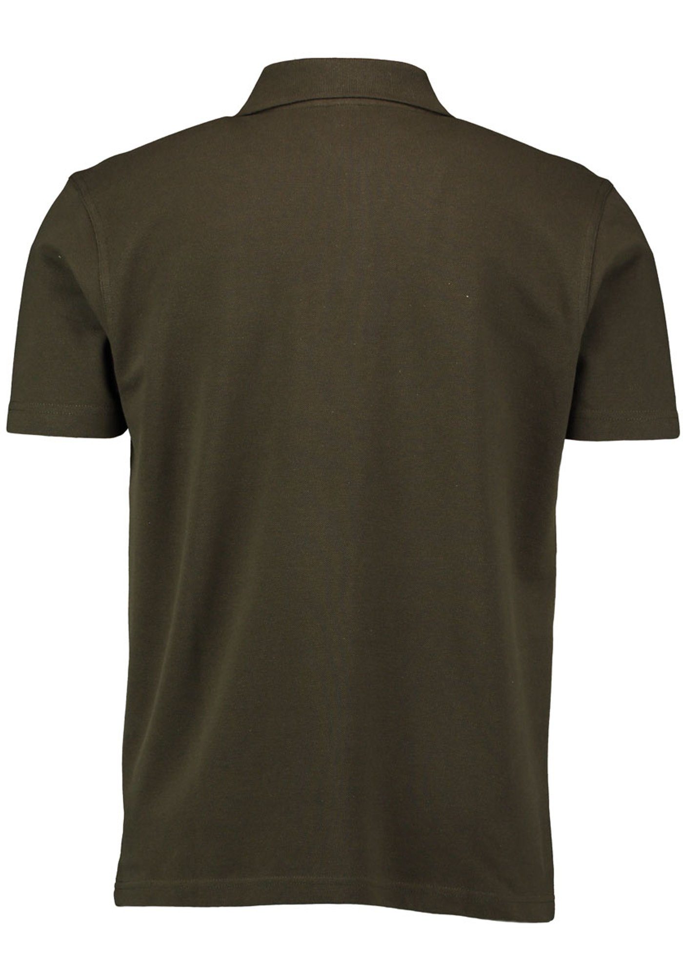 OS-Trachten Poloshirt Niwio der Herren Brusttasche auf Kurzarmshirt mit Hirsch-Stickerei oliv