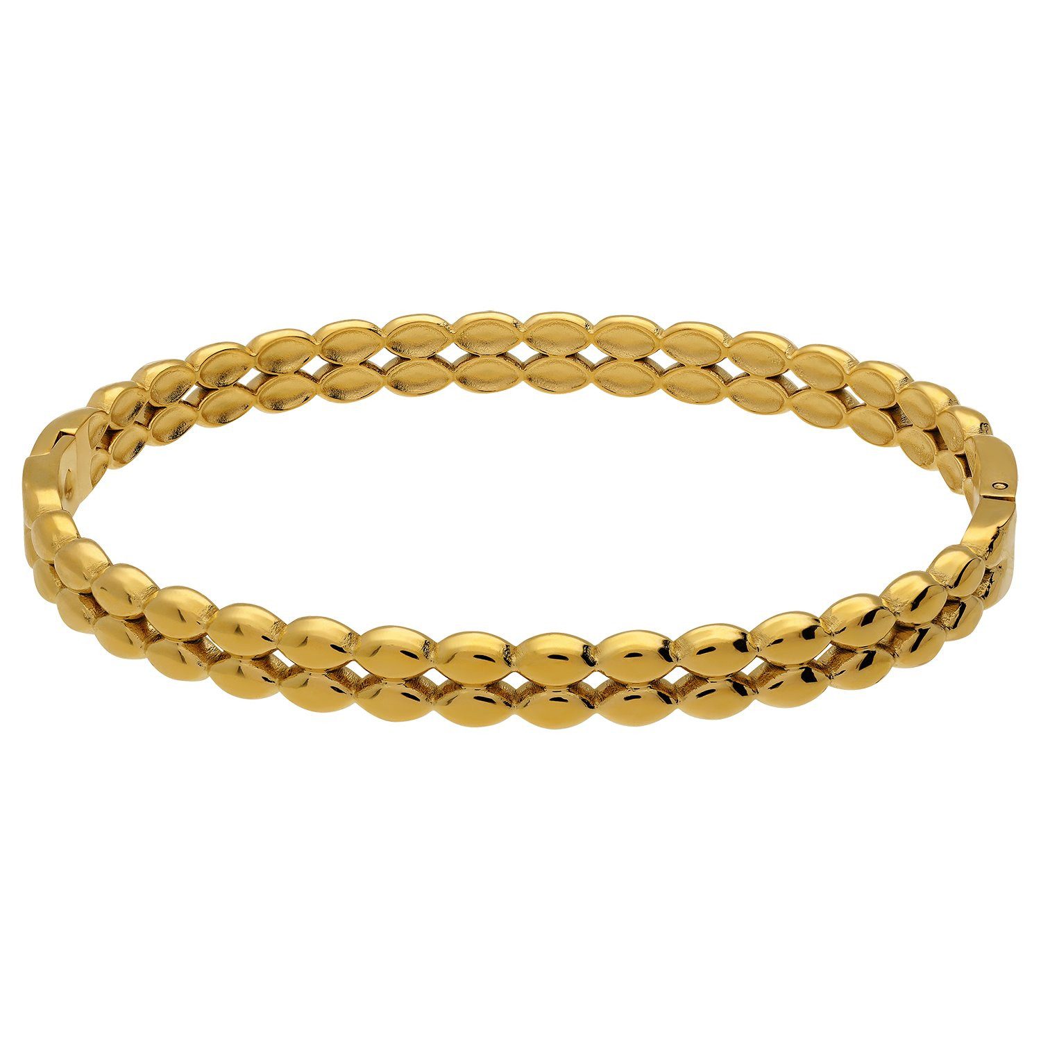 LUCARDI Armreif Armband - Stahl - Gold - Damen