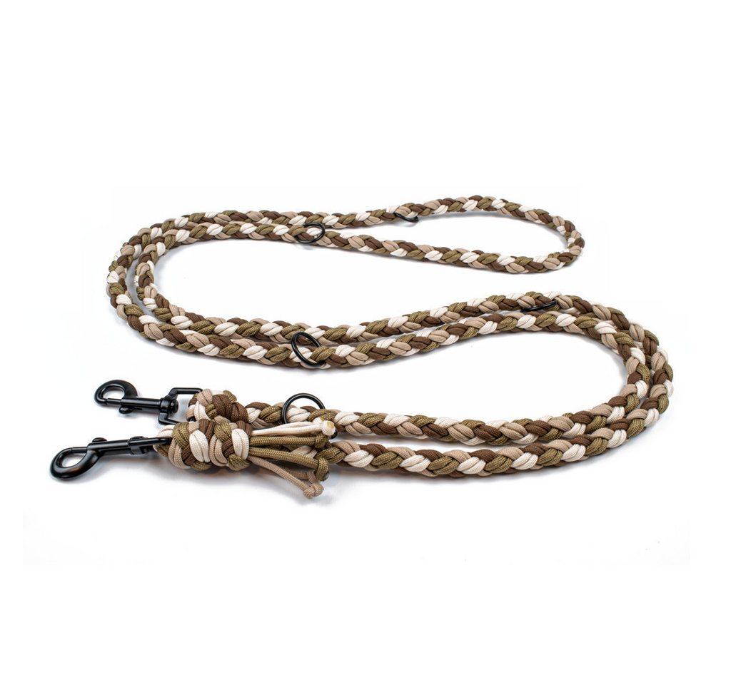 Thumbnail - Tierluxe Hundeleine Natur, Paracord, Handgemacht