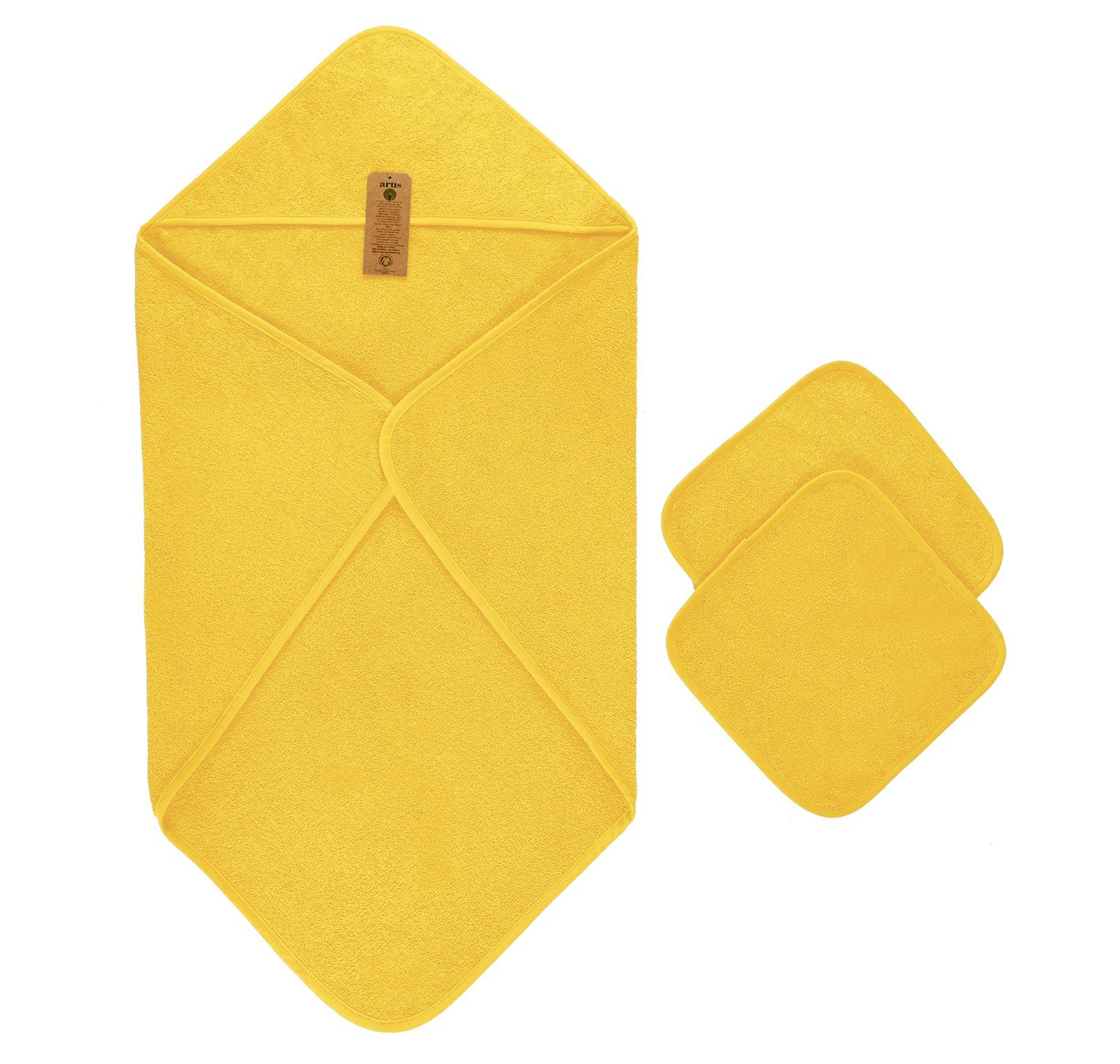Arus Kapuzenhandtuch Baby Kapuzenhandtuch Set 3-tlg., günstig online kaufen