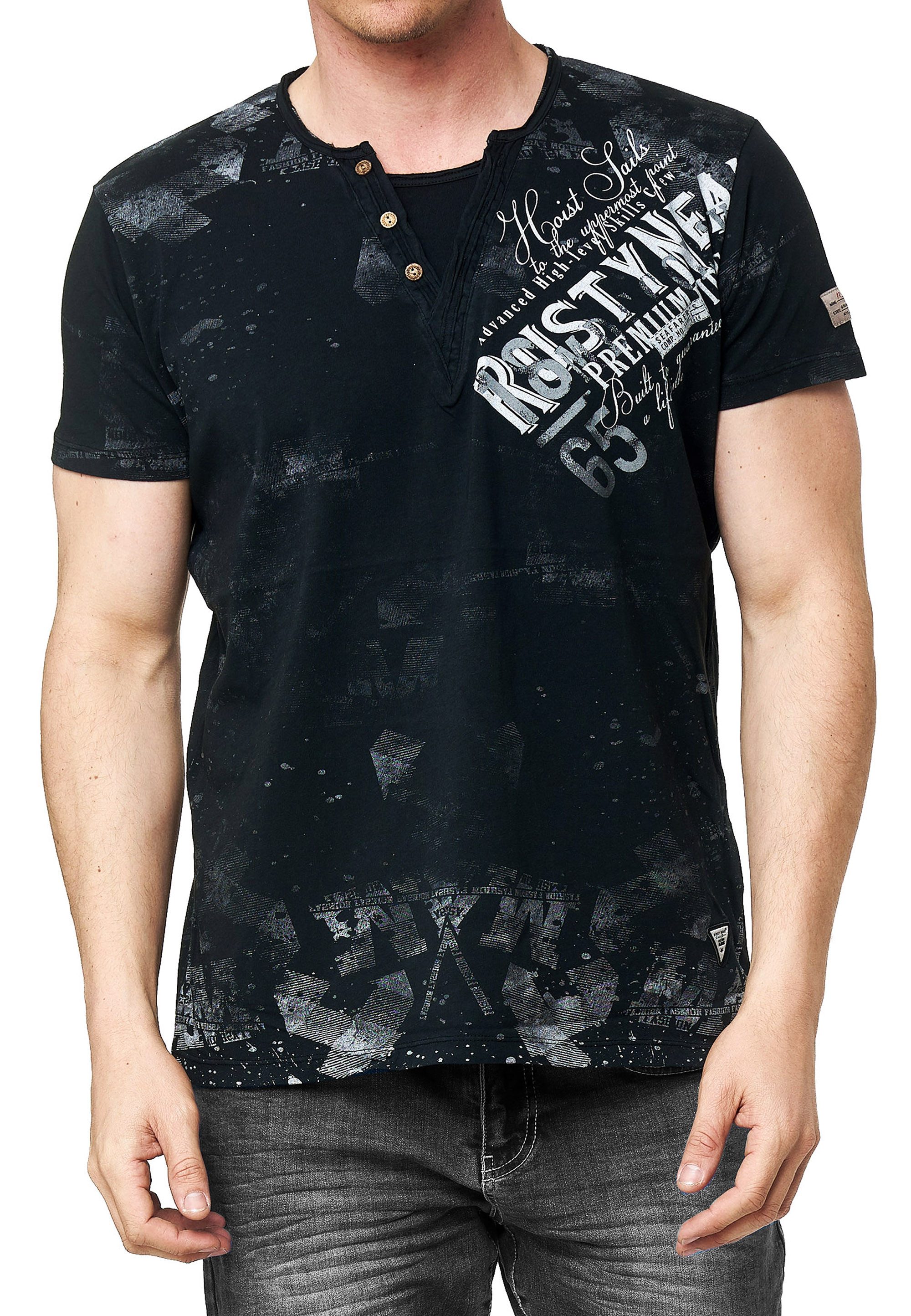 Rusty Neal T-Shirt im coolen Used-Look-Design günstig online kaufen