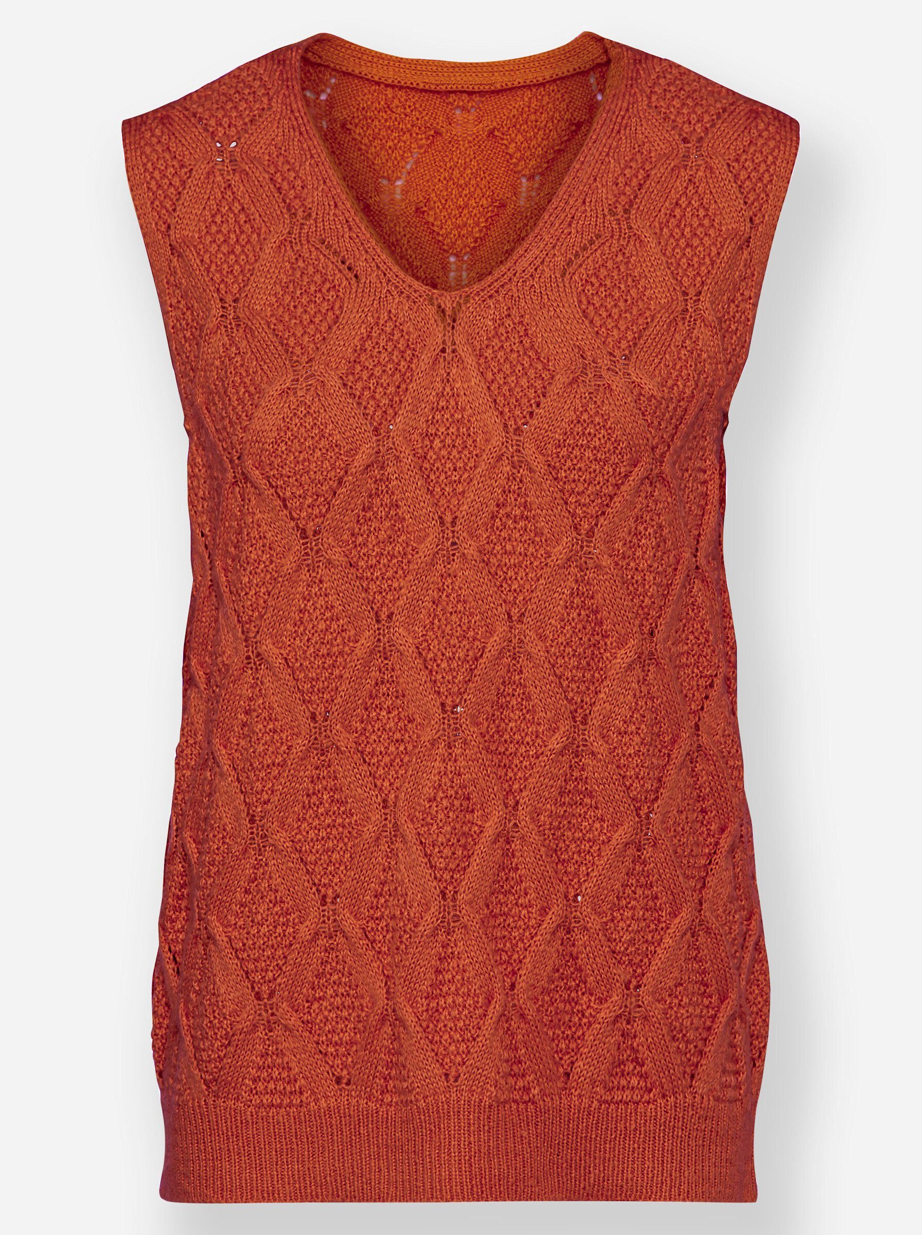 Witt Pullunder Pullunder Ärmellos Mustermix gestrickt .