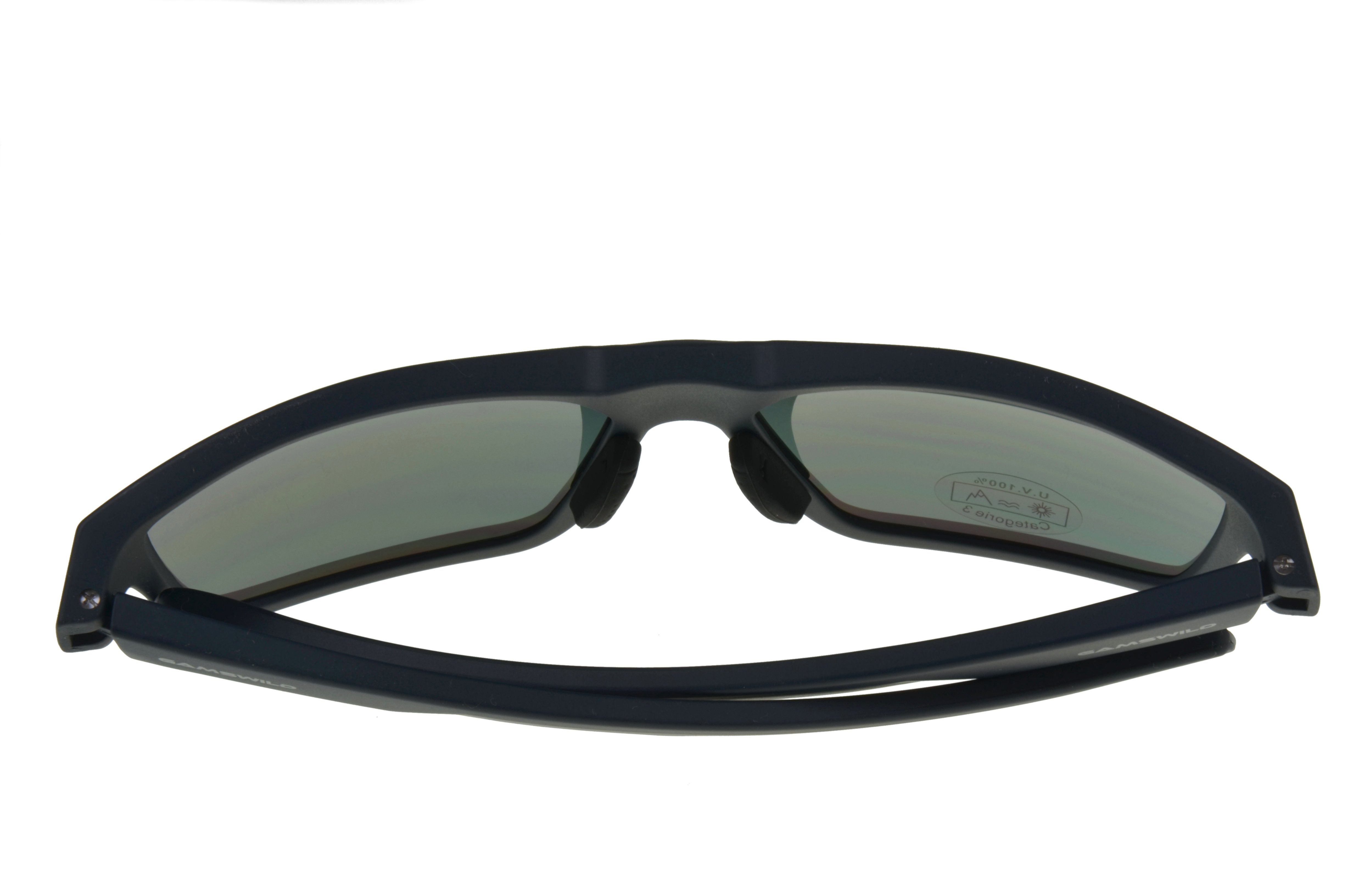 schwarz, Herren grau, braun schwarz_blau Damen Gamswild getönte Fahrradbrille Gläser Unisex Sportbrille WS5936 Sonnenbrille Skibrille