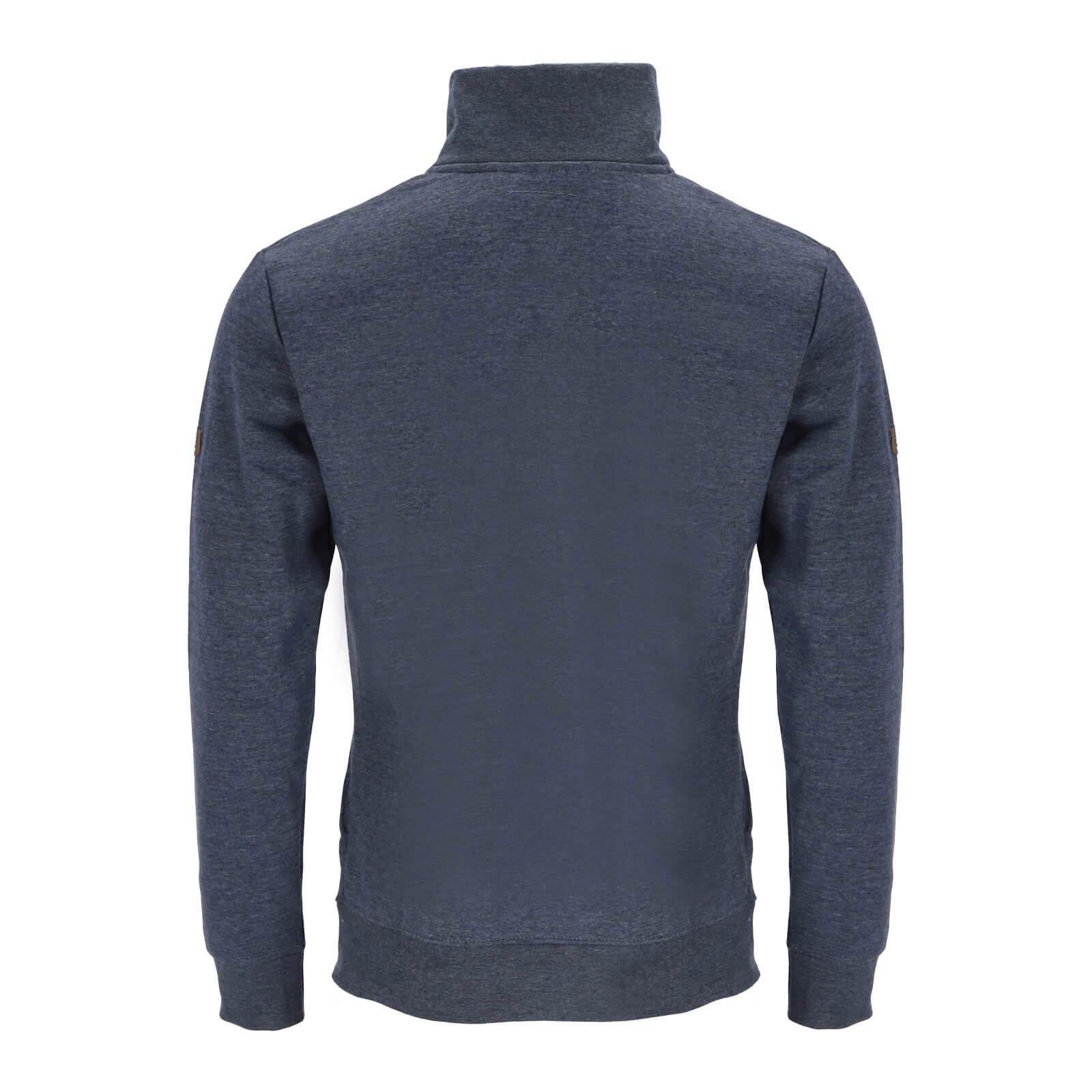 Leitfeuer Sweatjacke Herren Jacke mit Stehkragen und Frontreißverschluss