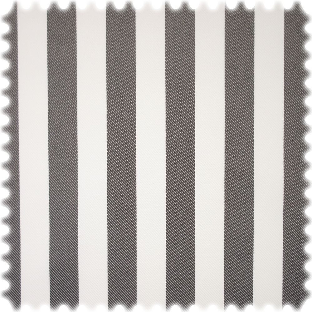 Heiro Stoff UV Beständiger Outdoor Möbelstoff Sunset Stripes Grau / Weiß, Polsterstoff Meterware - Breite:150 cm