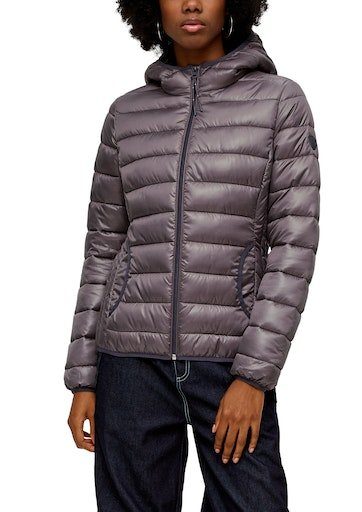 QS Outdoorjacke mit Label-Patch am Ärmel grey/black