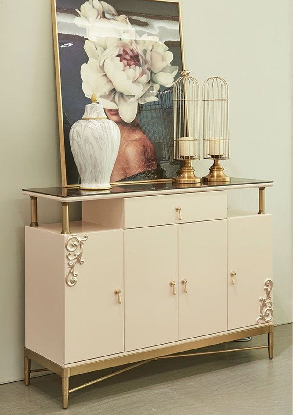 Xlmoebel Sideboard Design Kommode aus Holz im italienischen Stil, Made in Europa
