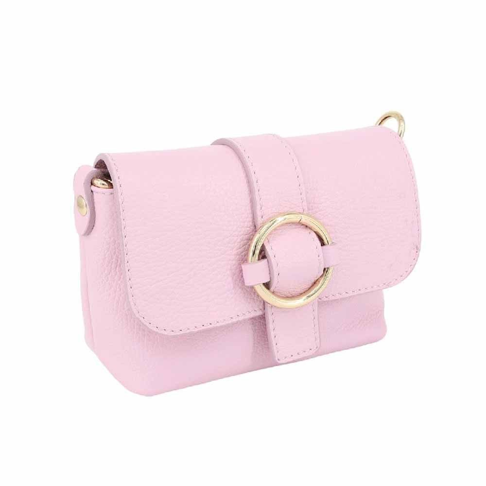 Schultertasche MADE IN ITALY Damen Leder Tasche Crossbody Umhängetasche Smartphone