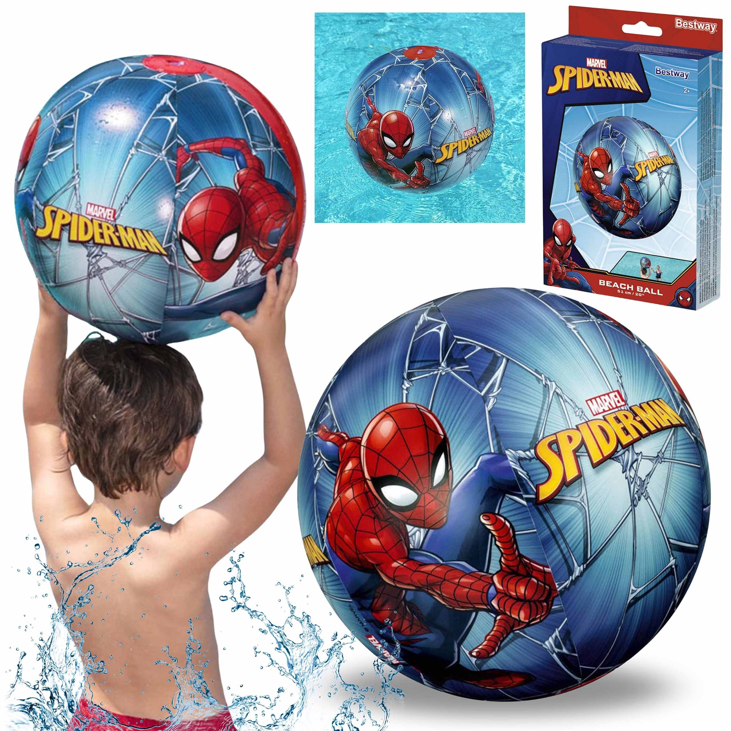 MARVEL Beachball MARVEL Spider Man Strandball 51 cm, aufblasbar, für Kinder & Wasser