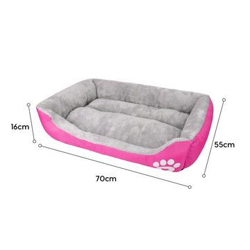 wuuhoo Tierbett Lucky 60cm I flauschiges und gemütliches Hundesofa, für kleine und mittelgroße Hunde I Haustierbett Waschmaschinen geeignet