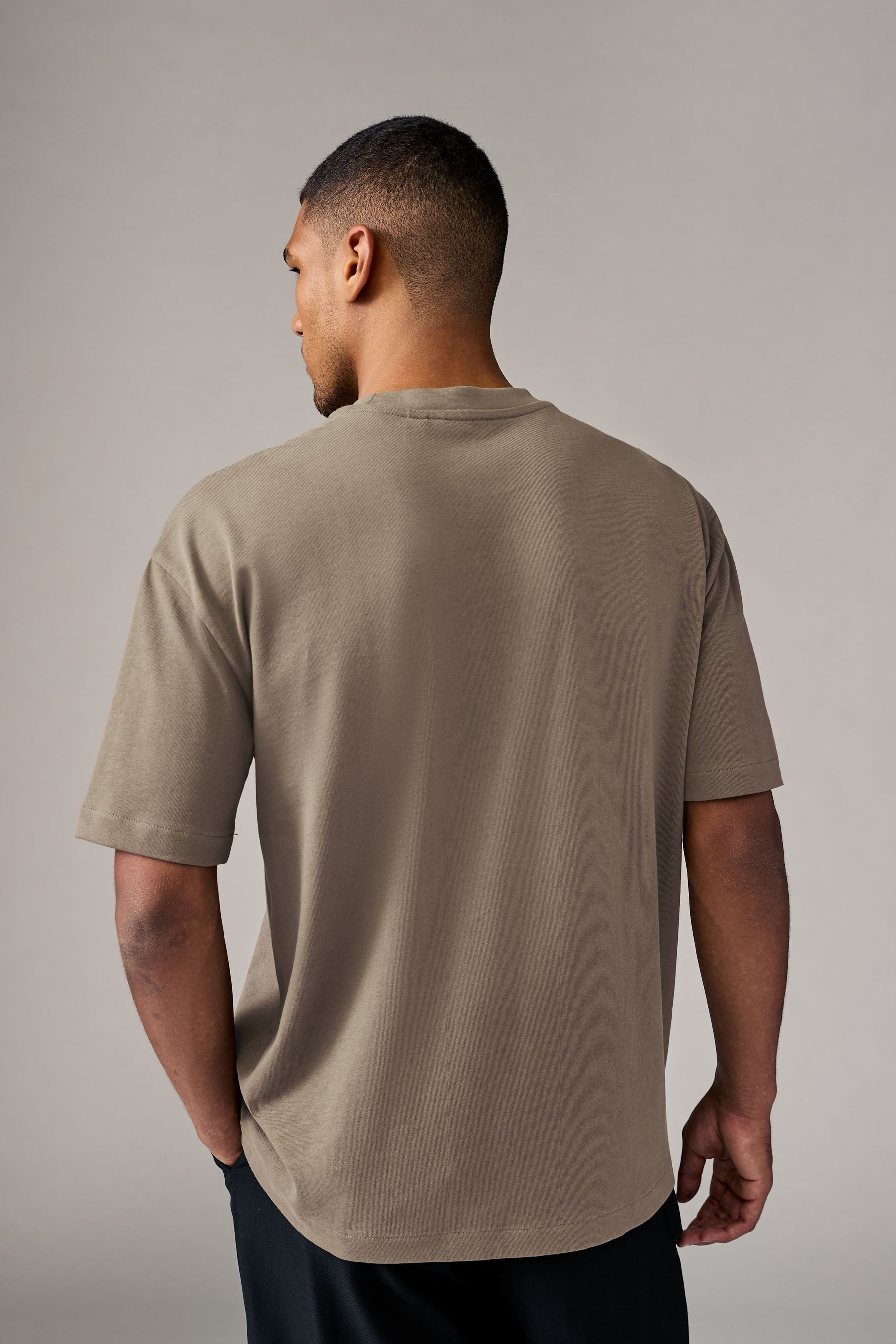 Next T-Shirt Schweres T-Shirt im Relaxed Fit (1-tlg) günstig online kaufen