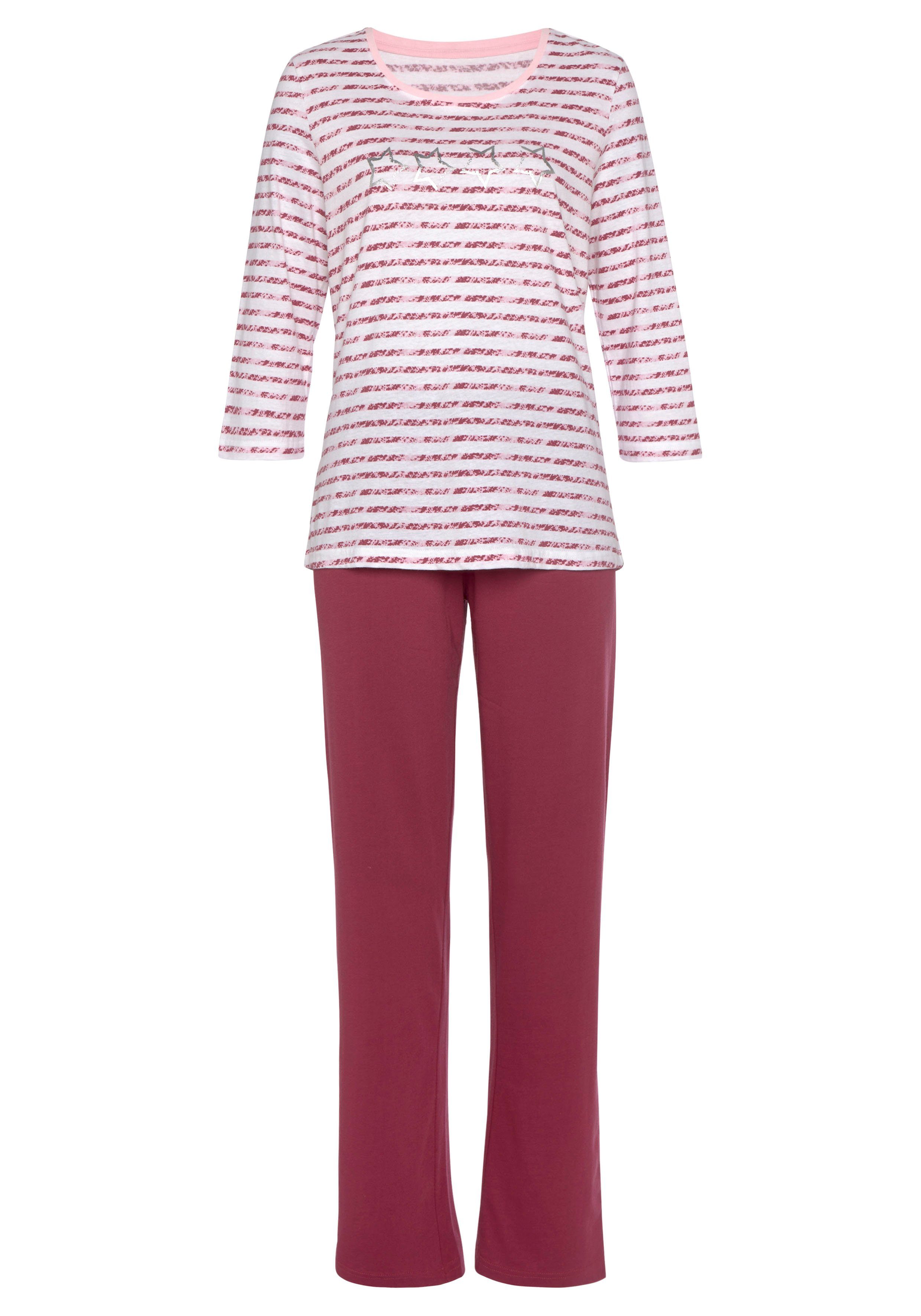 (2 Pyjama Vivance pink-rot-gestreift tlg) Dreams