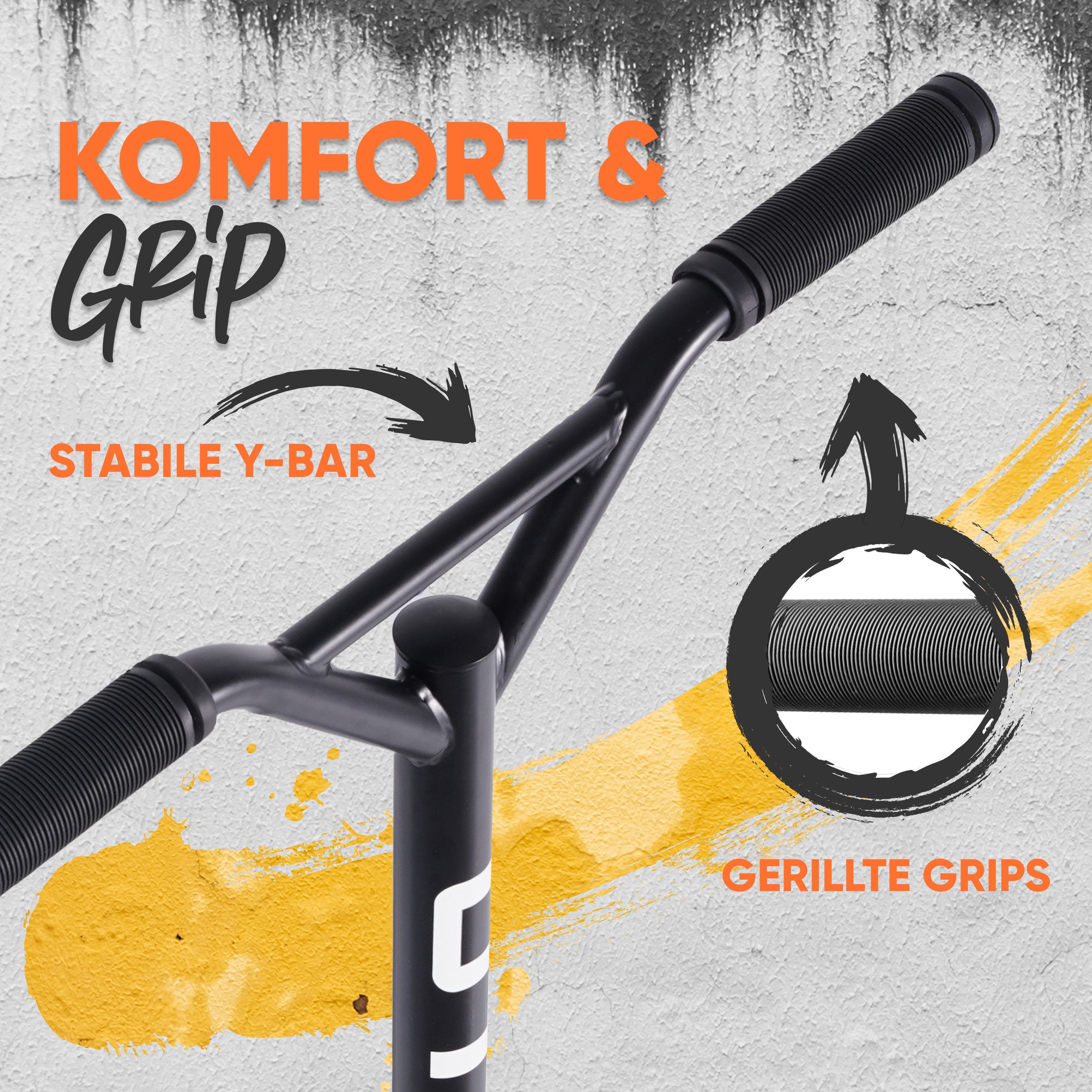 Apollo Stuntscooter Gravity - Fun-Kickscooter für Kinder und Teenager, Hohe Belastbarkeit (bis 100kg) und einfaches Handling. – Bild 5 von 5