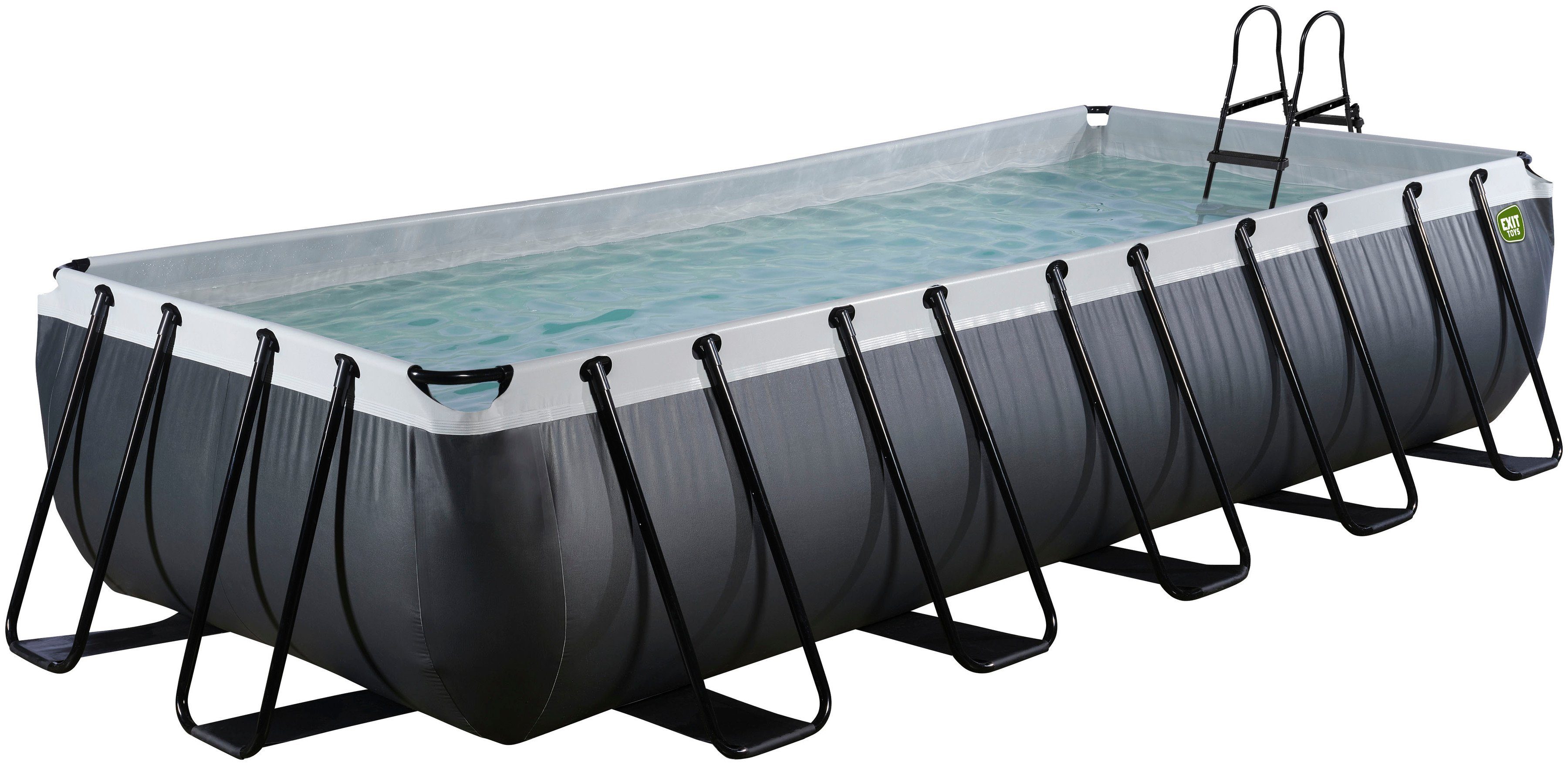 EXIT Framepool (Set, 3-tlg), BxLxH: 250x540x100 cm, inkl. Sicherheitsleiter, Sandfilteranlage