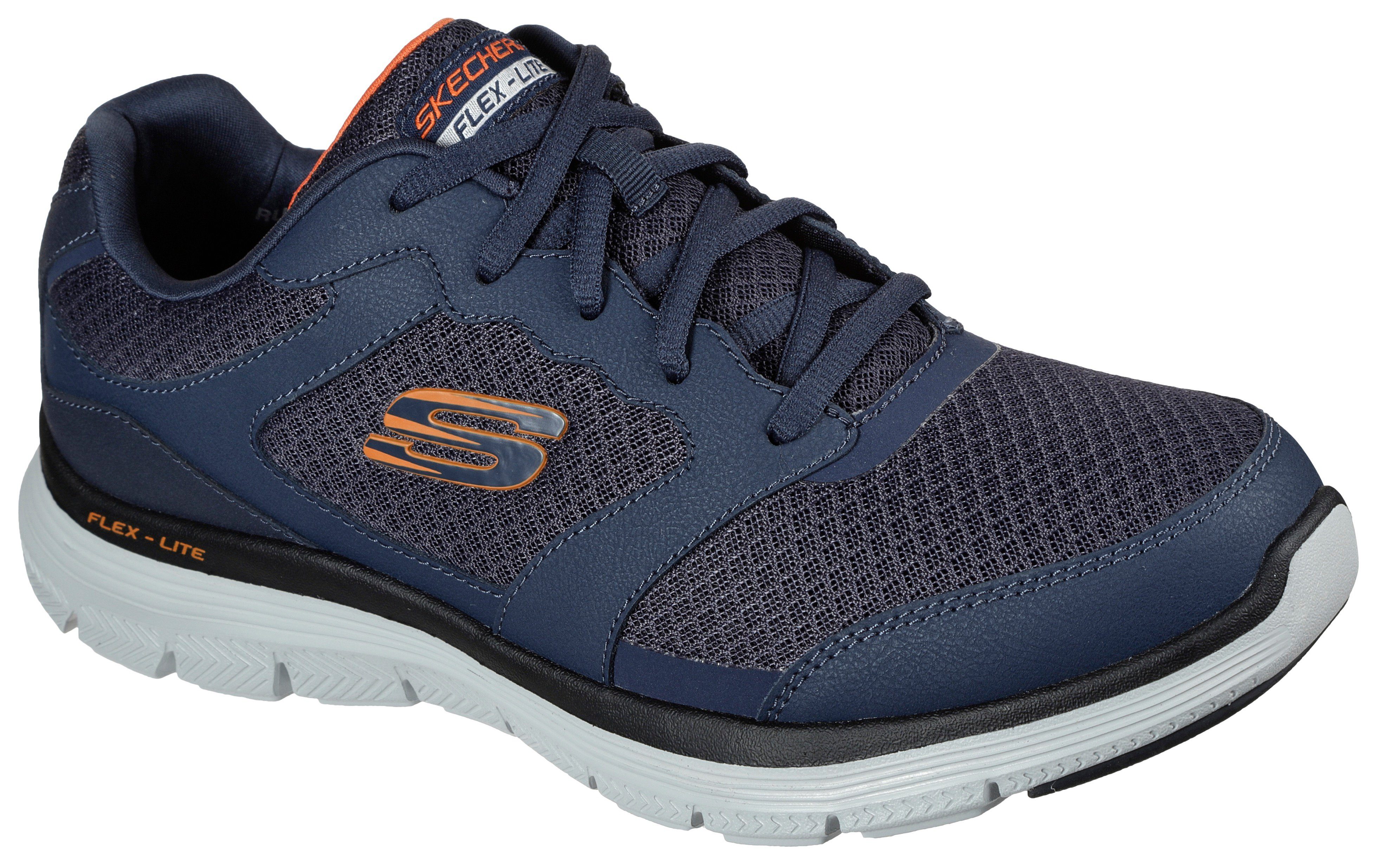 Skechers FLEX ADVANTAGE 4.0 Sneaker navy mit Profil leichtem