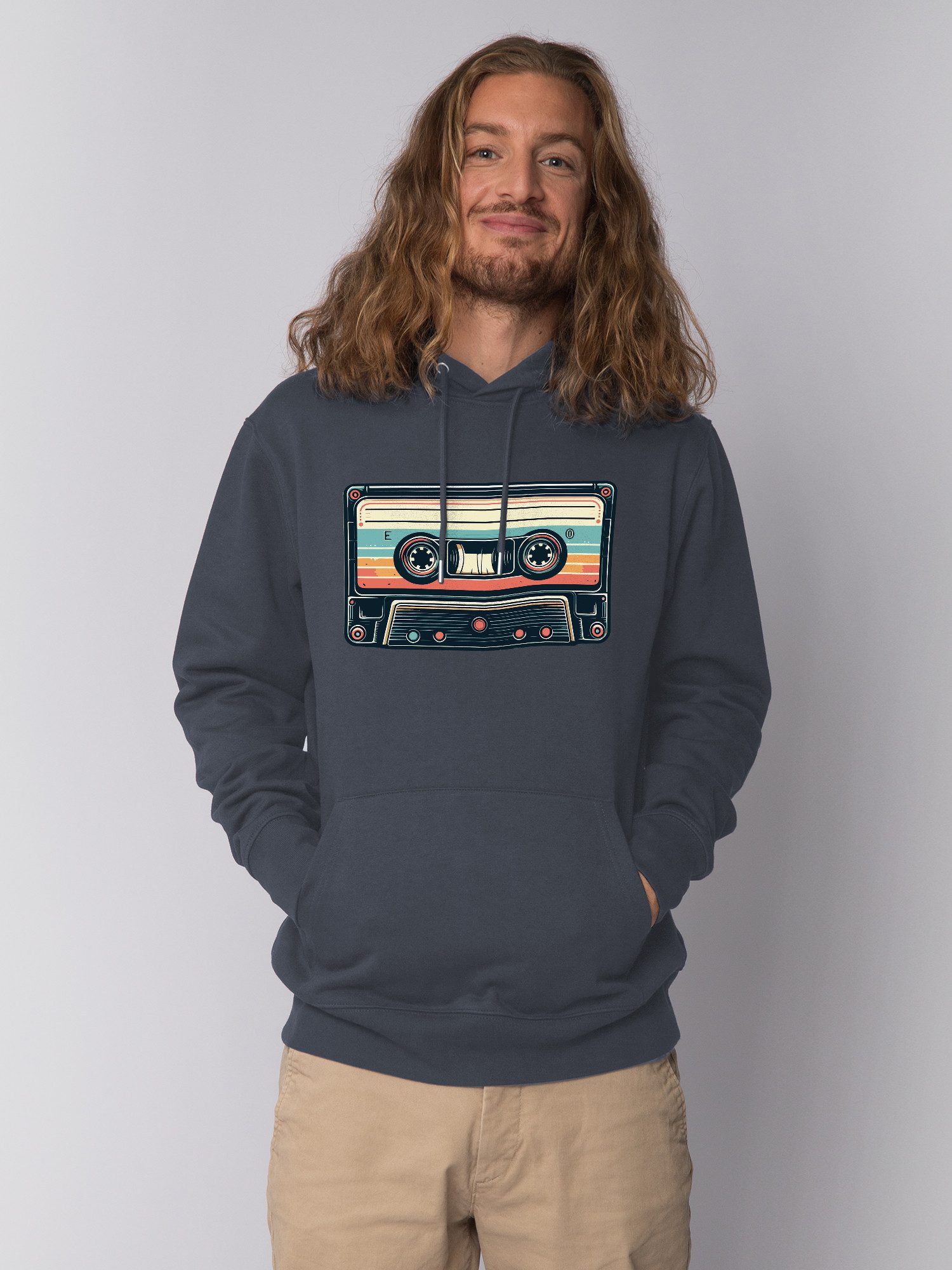 wat? Apparel Hoodie Retro Kassette