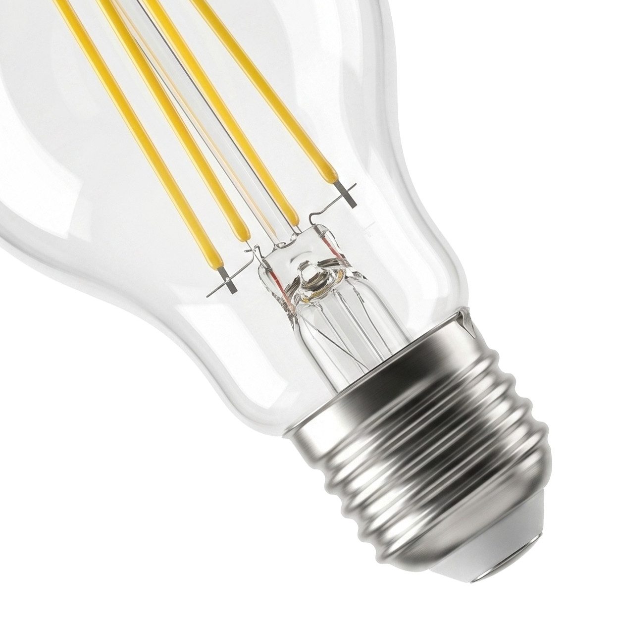 hofstein LED-Leuchtmittel 2er Set Glühbirne Warmweiß dimmbar 7 Watt, E27, 2700 Kelvin, 800 Lumen, Klassisch, Filament, Klar – Bild 4 von 5