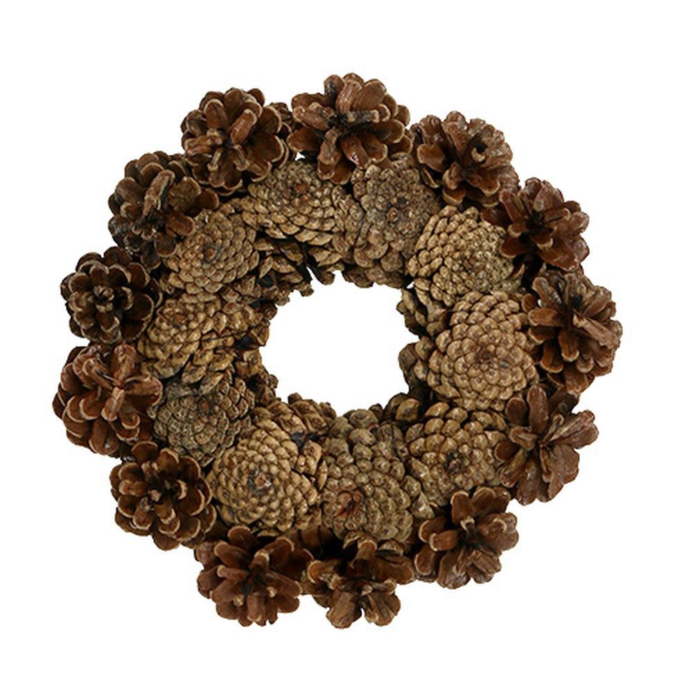 Trockenblume Zapfenkranz für Advent Weihnachten Deko Ideen Basteln, Florists Products, Höhe 7 cm