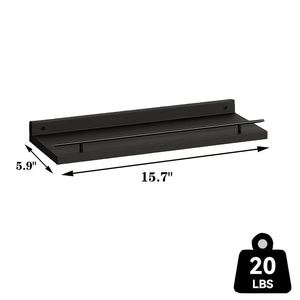 Auledio Wandregal Küchenregal, 3-tlg., Schweberegale mit 3 Ablagen für Wänd günstig online kaufen