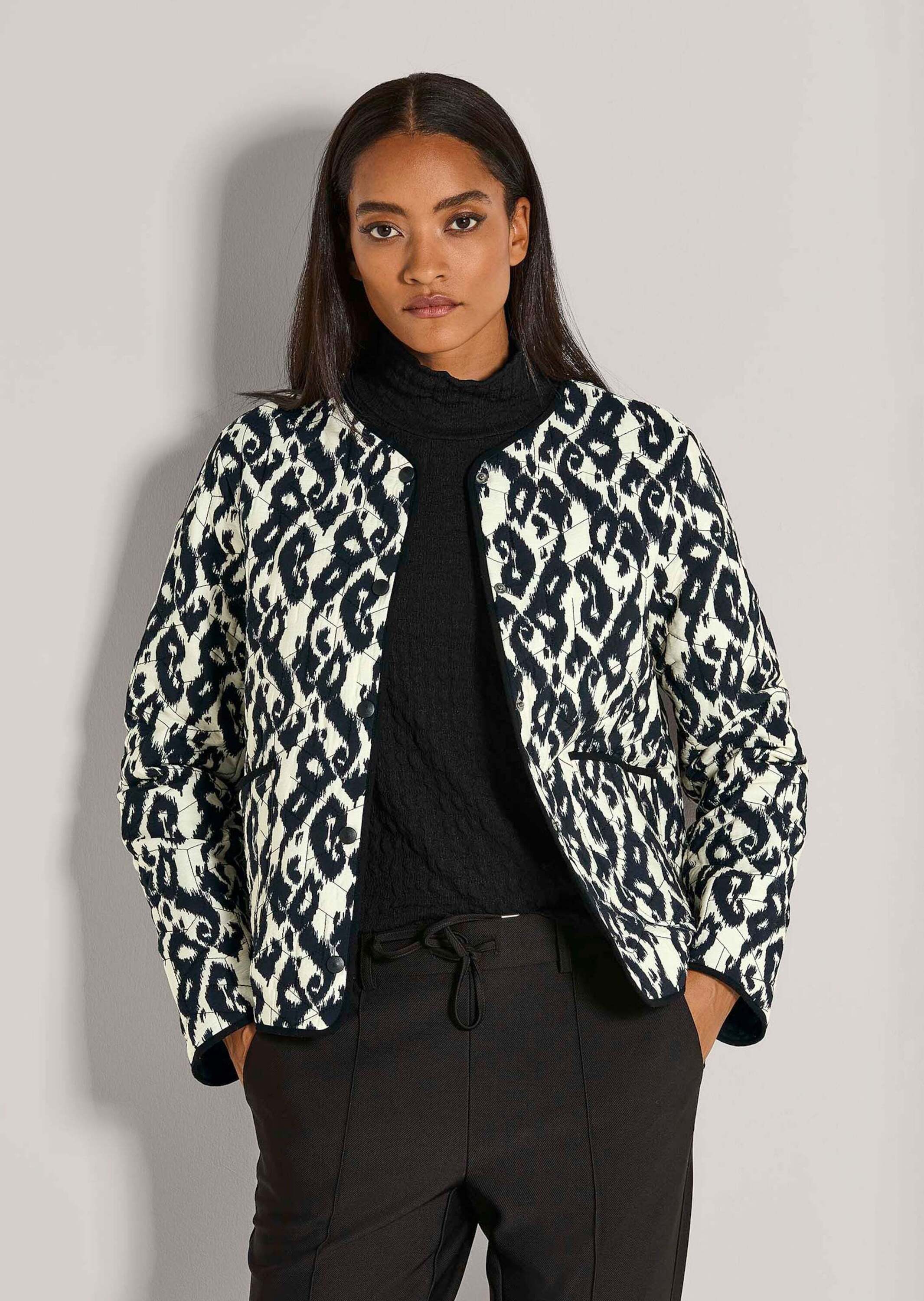 MADELEINE Outdoorjacke Modische Steppjacke mit Animal-Print günstig online kaufen