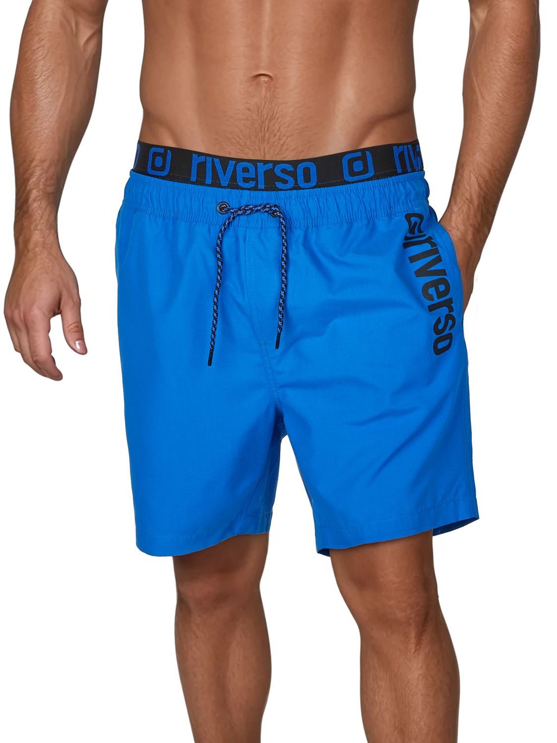 riverso Badeshorts Herren Badehose RIVBobby Regular Fit (1-St) Sportshorts mit Kordelzug