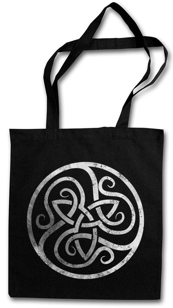 Beuteltasche Celtic Circle Stofftasche Kelten Knoten Keltisch Kreuz Cross Runen