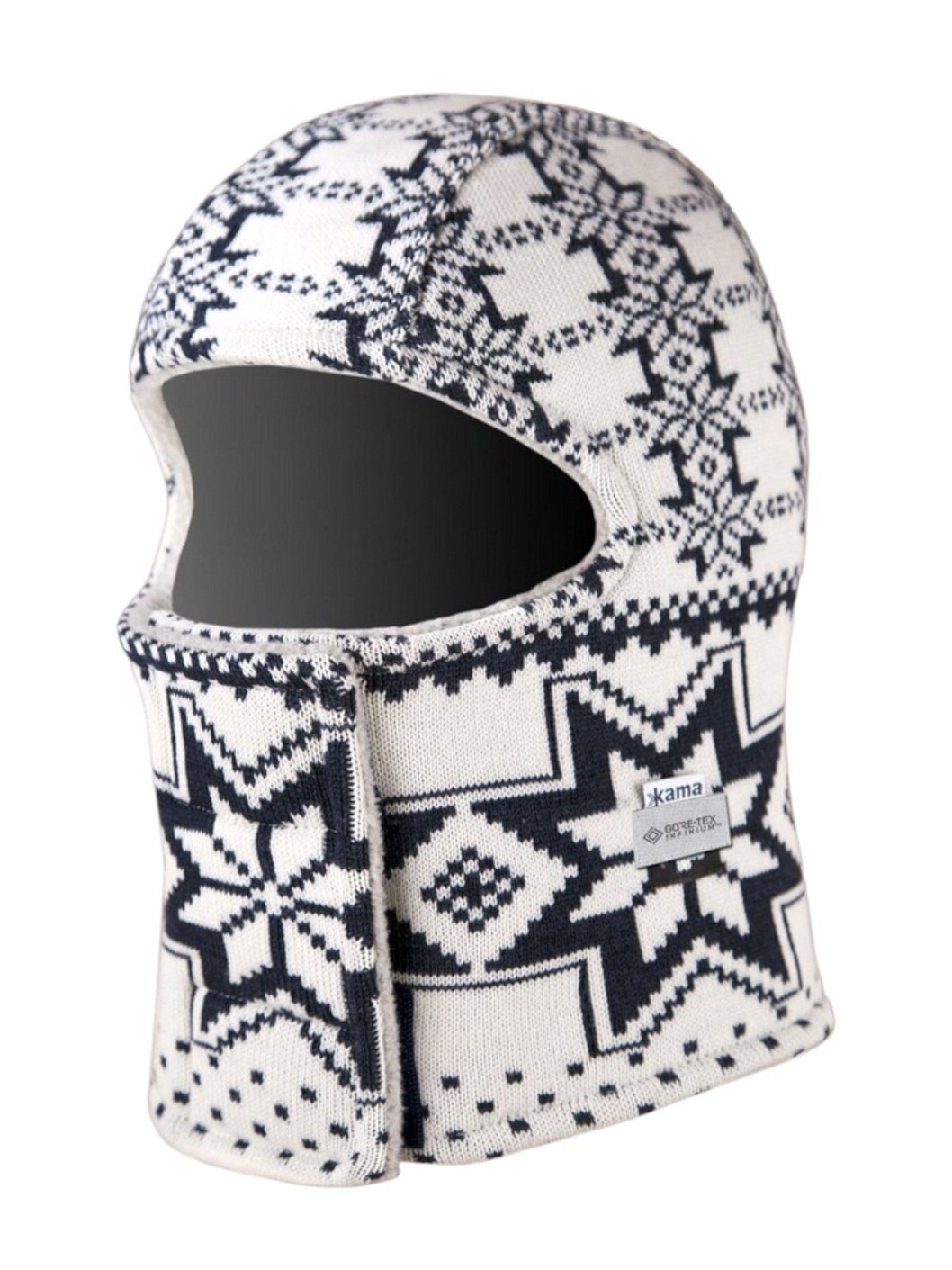 kama Sturmhaube DW22 (winddicht, atmungsaktiv, sehr warm) - weiss/schwarz - 1 Stück