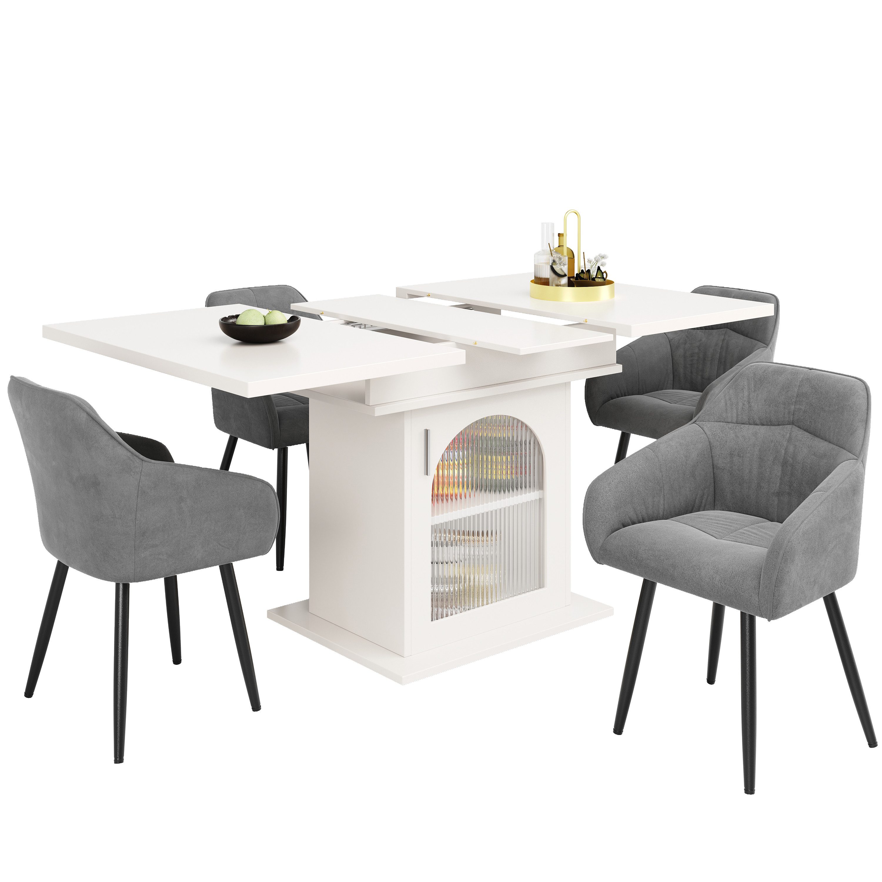 i@home Essgruppe (5-tlg), Ausziehbarer Esstisch mit günstig online kaufen