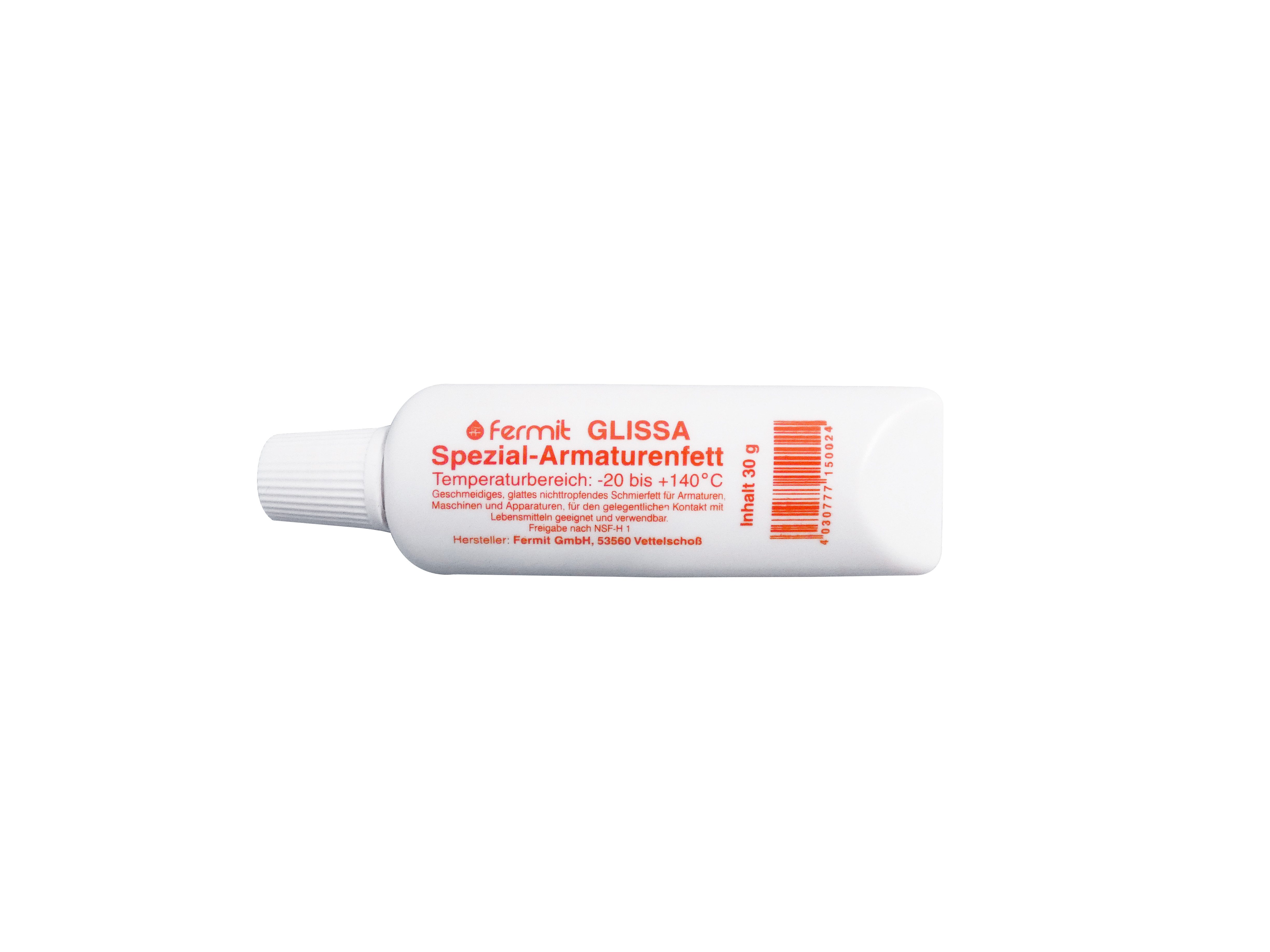 Fermit Schmierfett Fermit Glissa Armaturenfett 30g 15002, (Fermit Glissa Armaturenfett 30g 15002), für den Kontakt mit Lebensmitteln geeignet