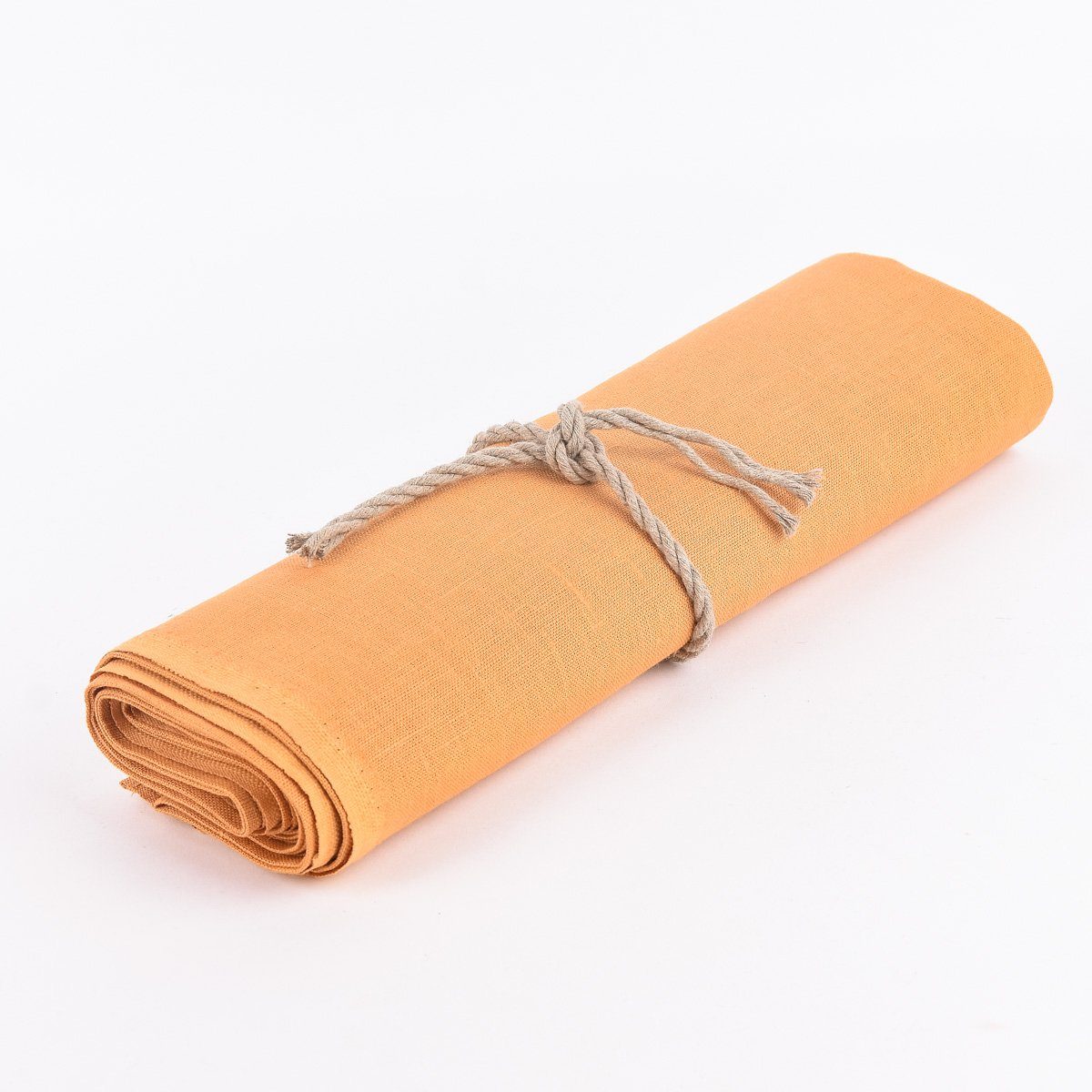 KARDELEN Tischdecke Leinentischdecke Tischdecke Erik 150x250cm dunkelgelb ocker