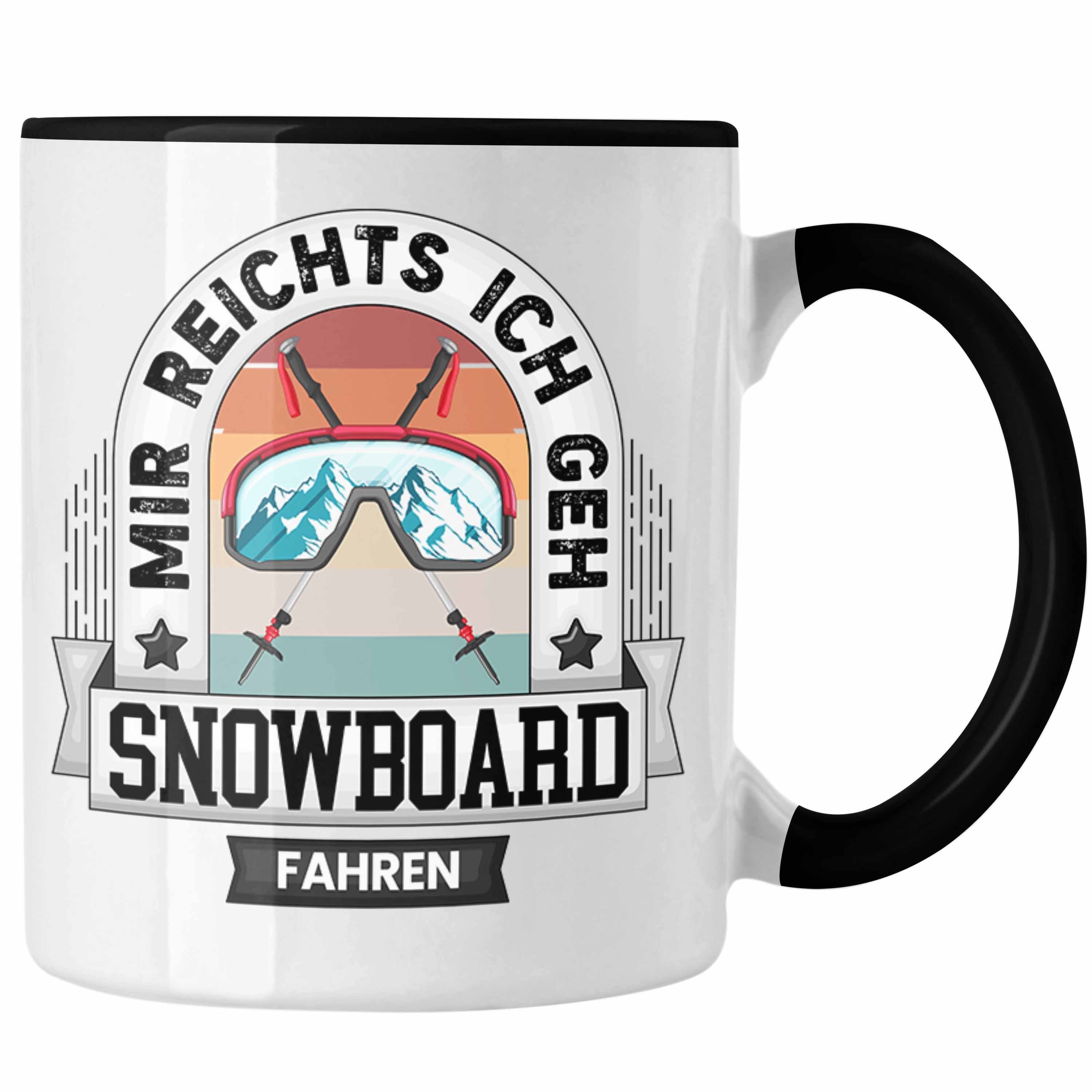 Trendation Tasse Snowboard Tasse Geschenk Lustiger Spruch Mir Reichts