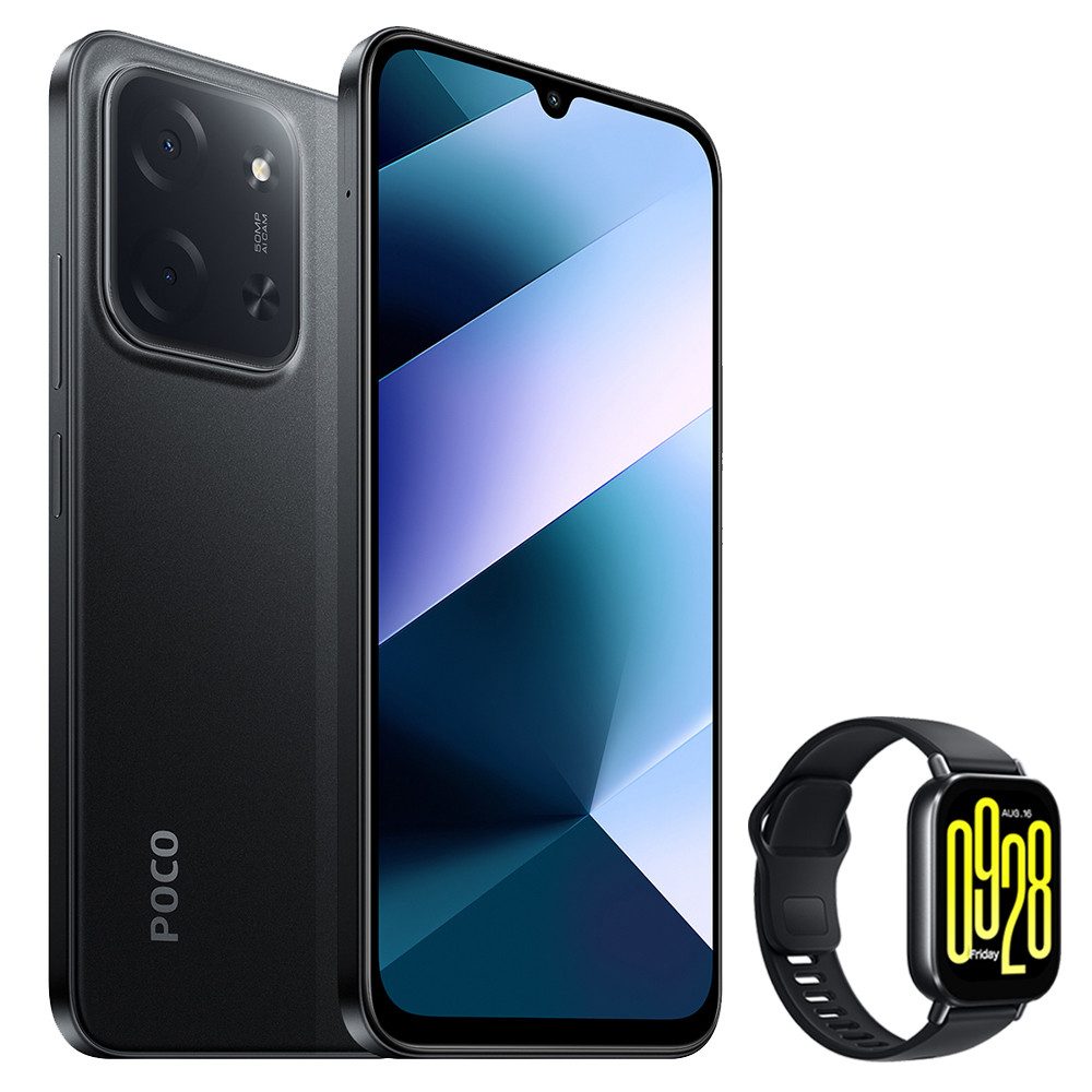 Xiaomi POCO C85 8+256GB Smartphone & Smartwatch Handy (50 MP Kamera, 6,9" Dot Drop Display)