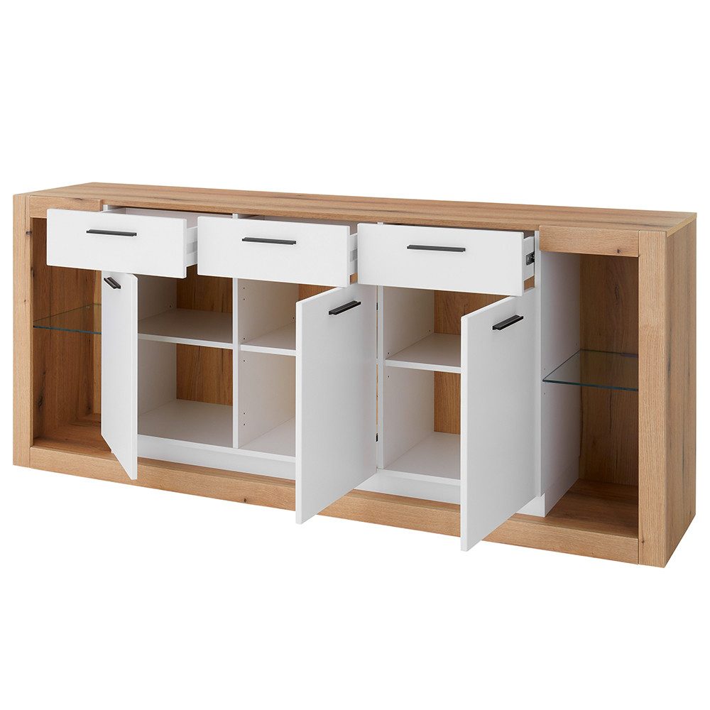Lomadox Wohnzimmer-Set BELLAGIO-61, (Mega-Spar-Set, 5-St., Sideboard günstig online kaufen