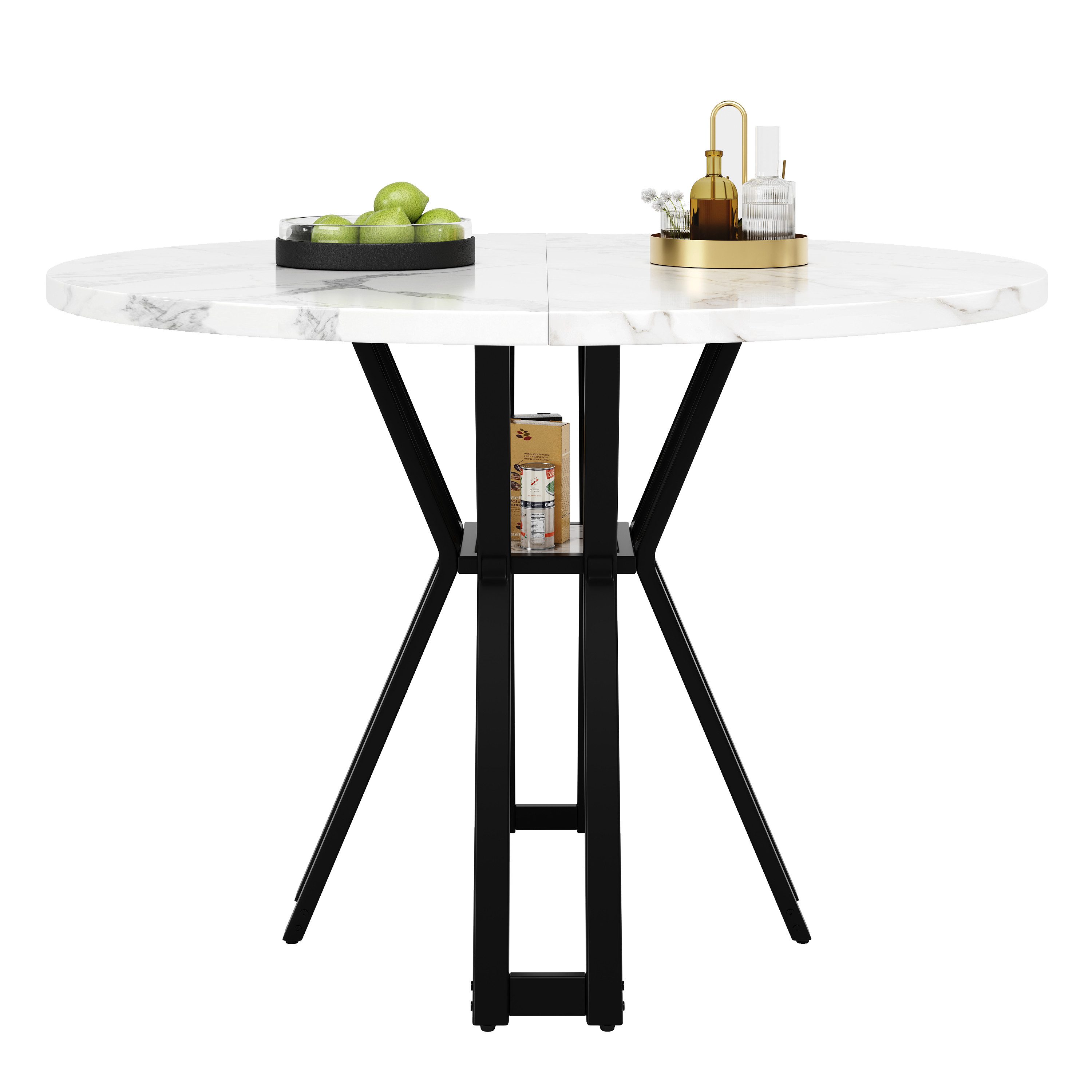 ANYSUN Esstisch Runder 100 x 100 x 76 cm (Set, 1 Tisch), Breite 100 cm günstig online kaufen