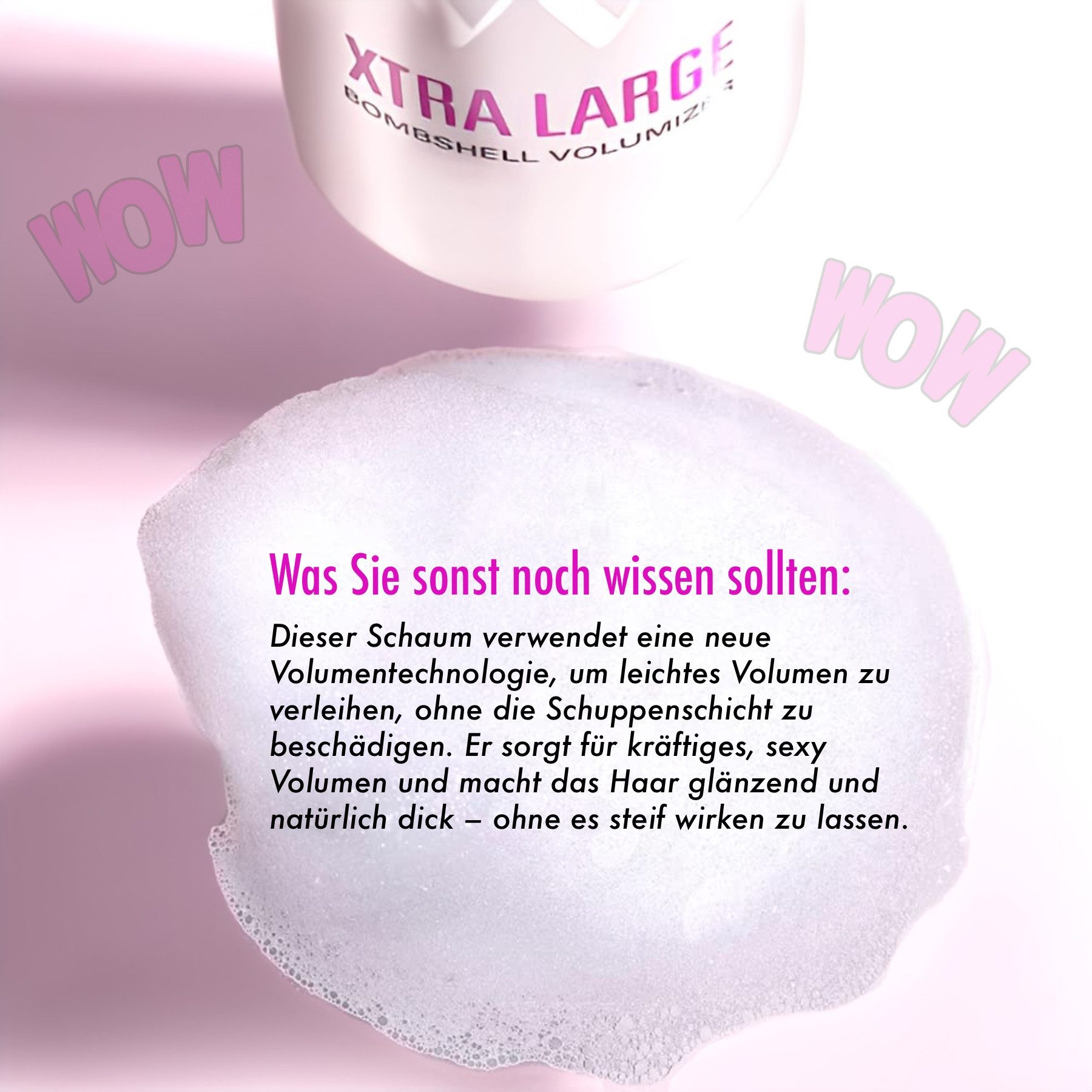 COLOR WOW Haarschaum Xtra Large Bombshell Volumizer Haar Schaumfestiger Haarstyling, 1-tlg., Haarpflege, Haarschaum, Haarfestiger, Haarstyling – Bild 4 von 5