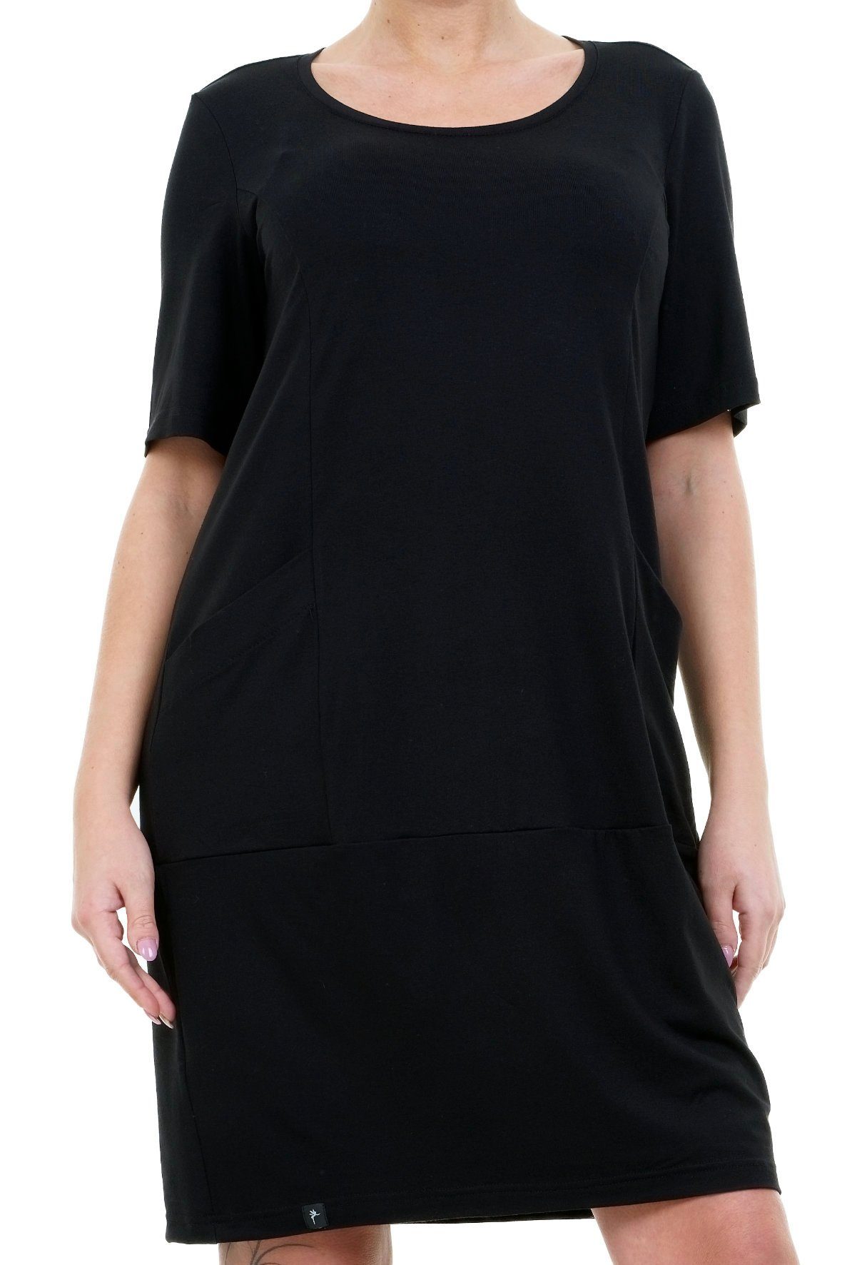 3Elfen A-Linien-Kleid Wolkenkleid – Legeres Jersey Kleid mit Taschen