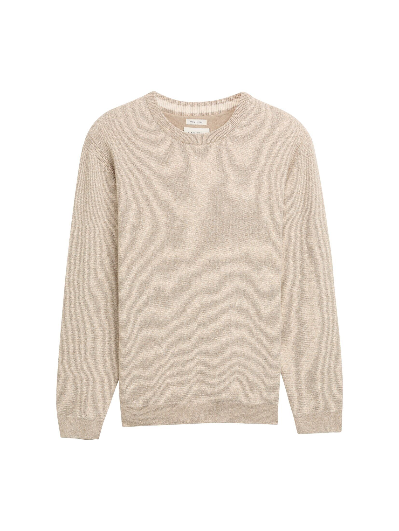 TOM TAILOR Strickpullover Pullover & Strickjacken Strickpullover aus Bio-Ba günstig online kaufen