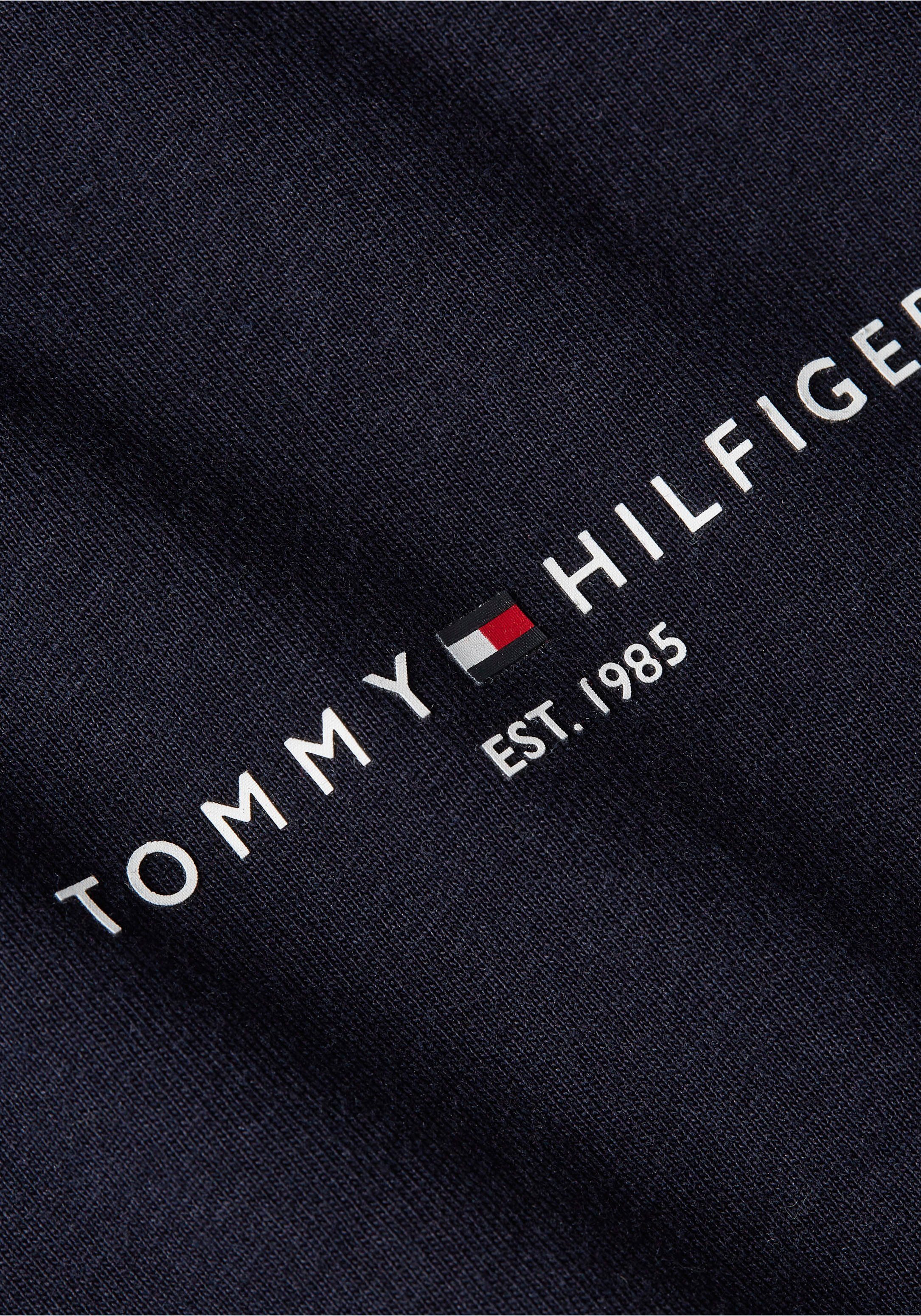 Tommy Hilfiger an in Rundhalsshirt mit STRIPE TEE Sky Ärmeln GLOBAL beiden PREP Streifen Desert TH-Farben