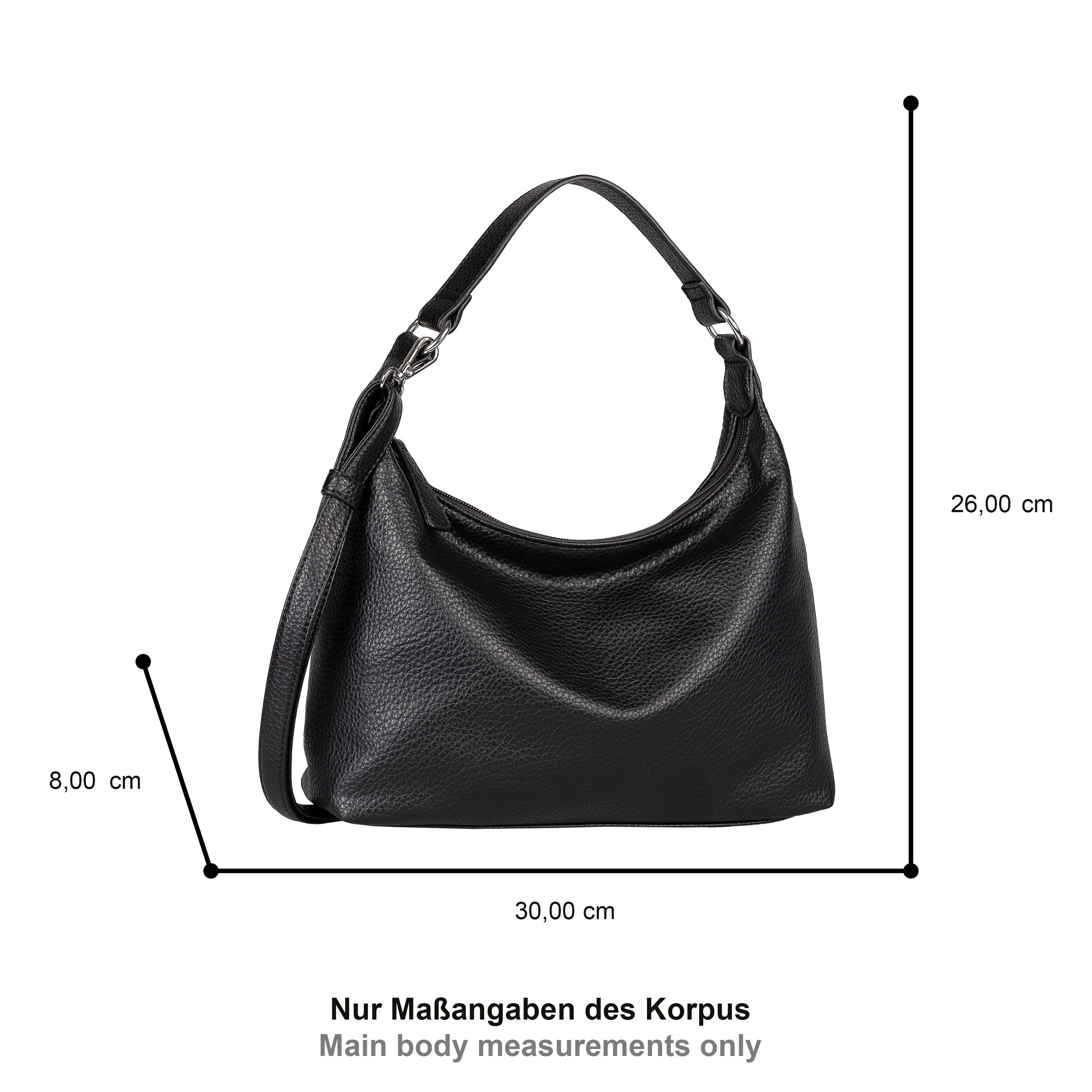 TOM TAILOR Hobo Xia, Damen Umhängetasche, Handtasche in klarem Design