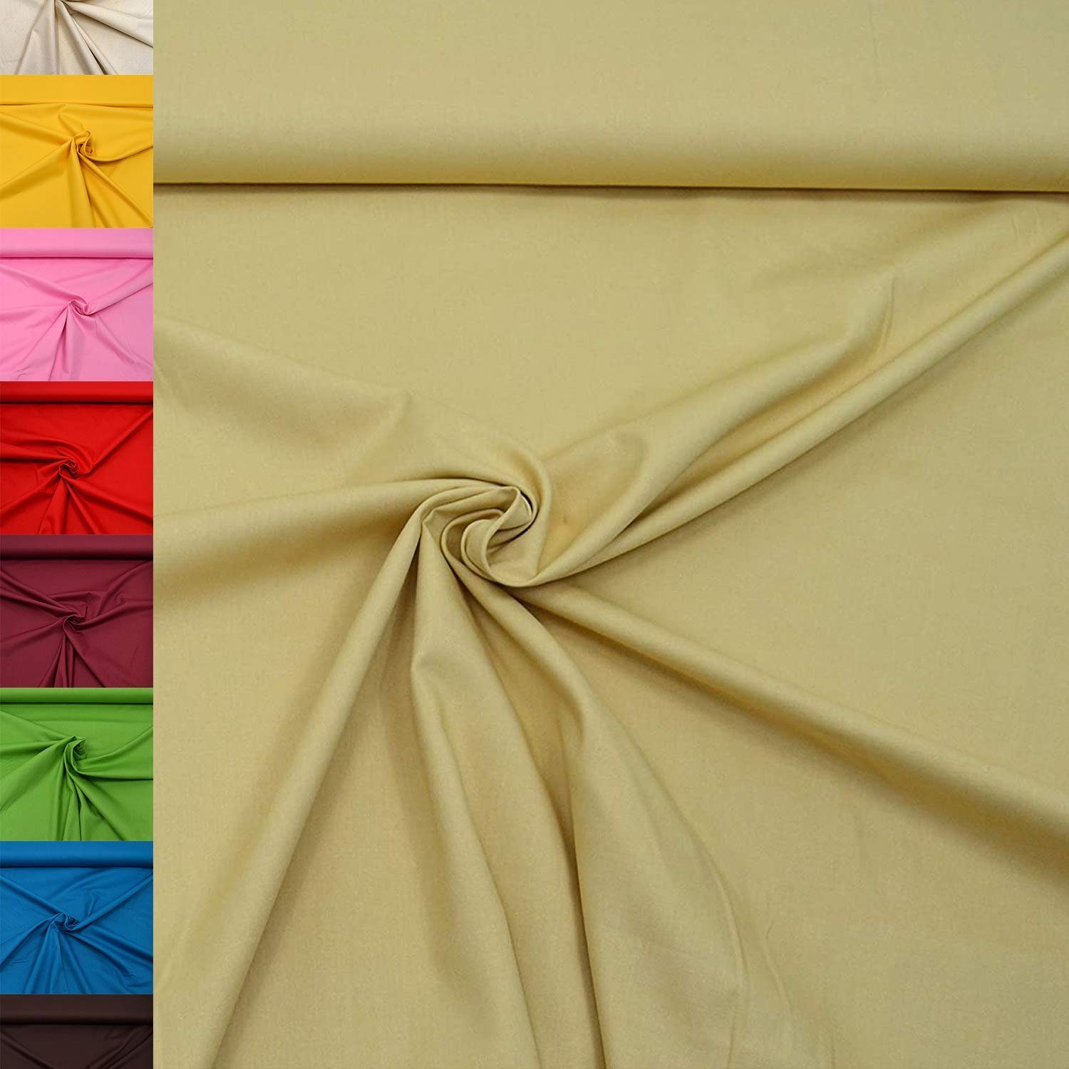 MAGAM-Stoffe Stoff "Sophie", Baumwollstoff uni 100% Baumwolle ÖKO-TEX Meterware ab 50cm