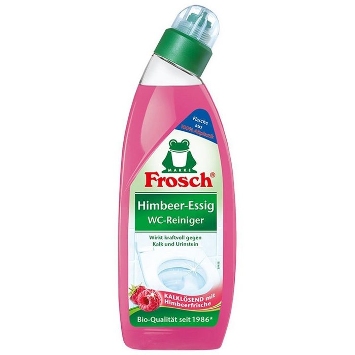 FROSCH Frosch Himbeer-Essig WC-Reiniger 750 ml - Gegen Kalk und Urinstein WC-Reiniger