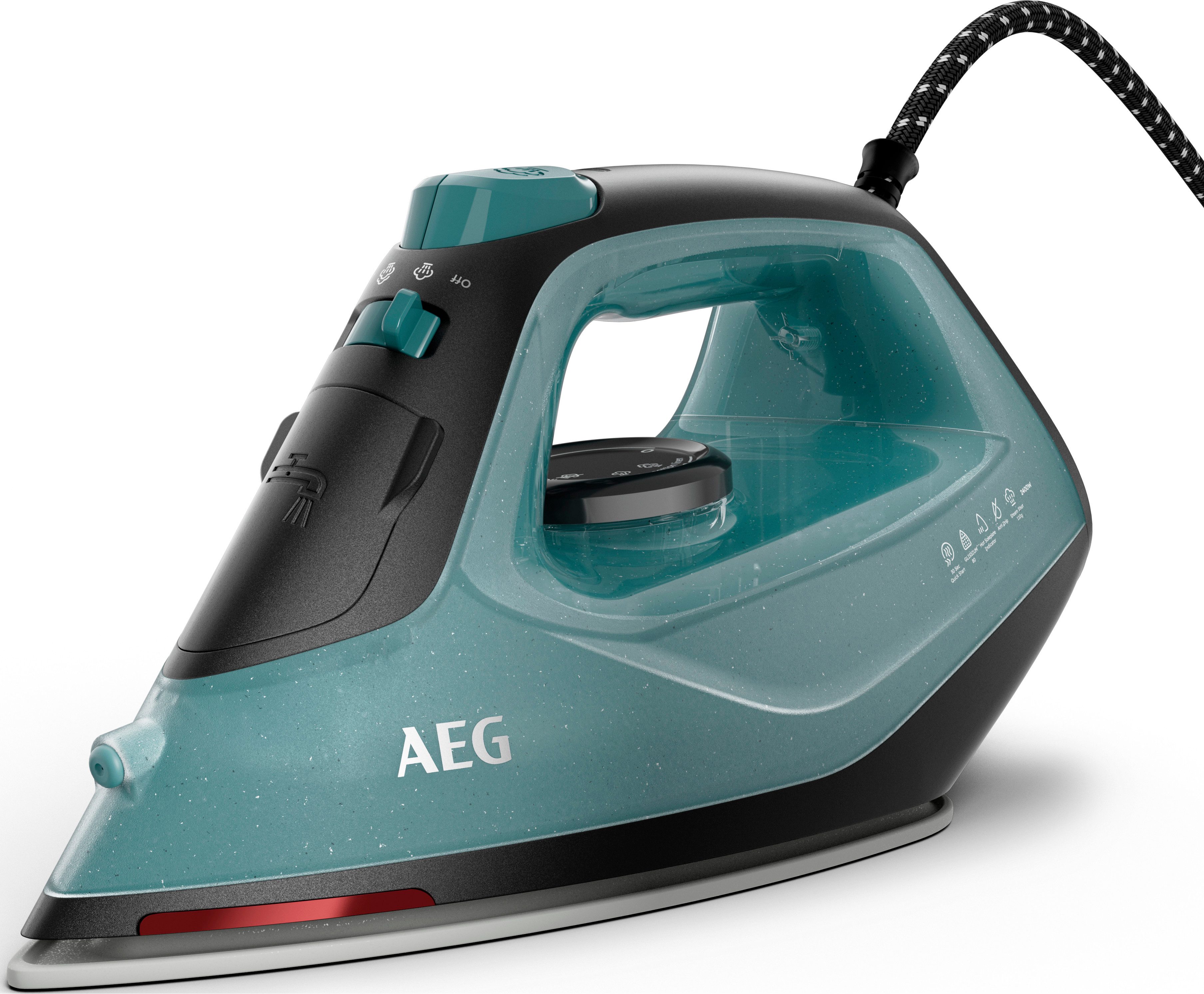 AEG Dampfbügeleisen SI5-2-6OG Gentle 5000, 2400 W, Anti-Kalk-System, Restwärmeanzeige, 110 g Dampfstoss
