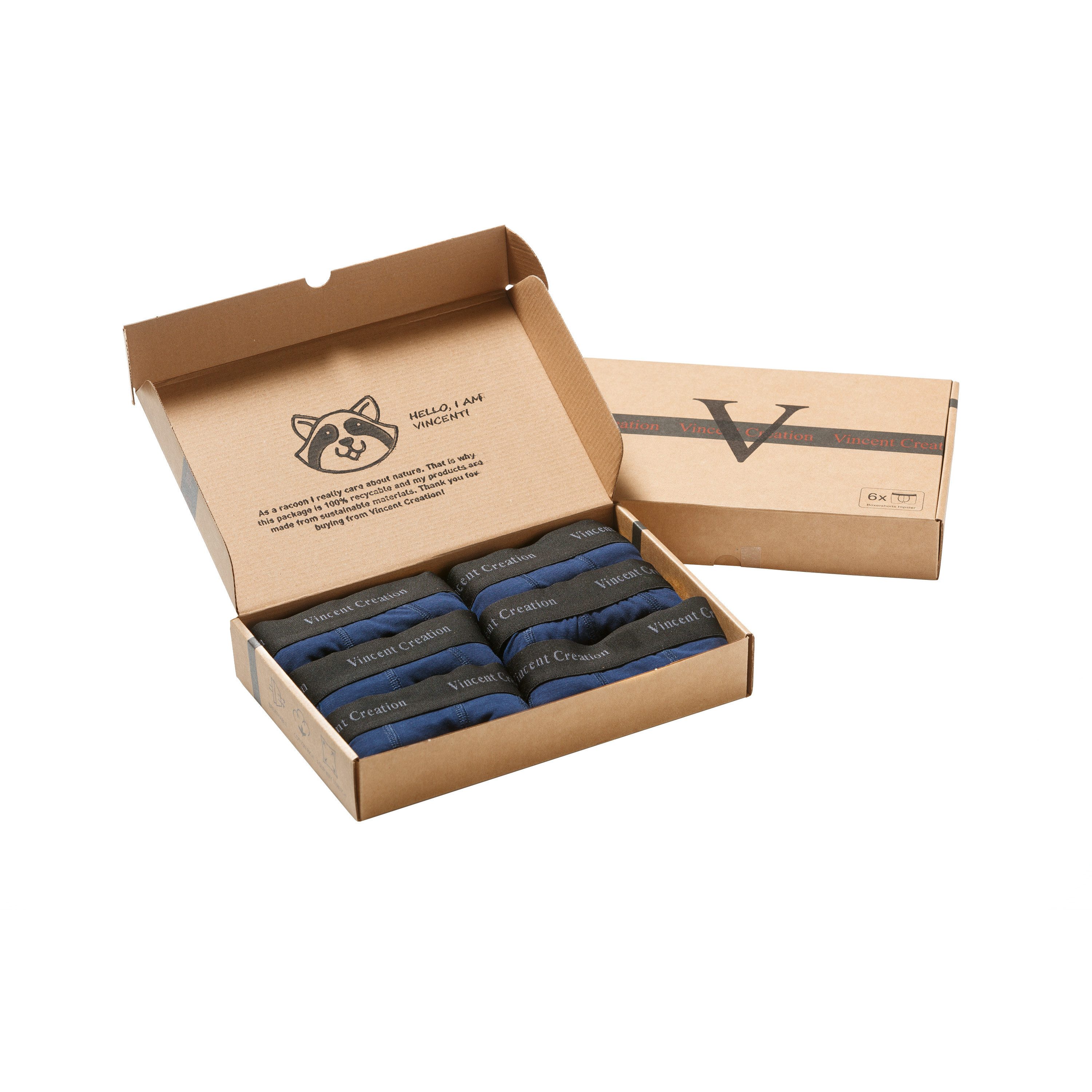 Vincent Creation® Boxershorts (6-St) angenehm stretchiger Baumwollmix günstig online kaufen