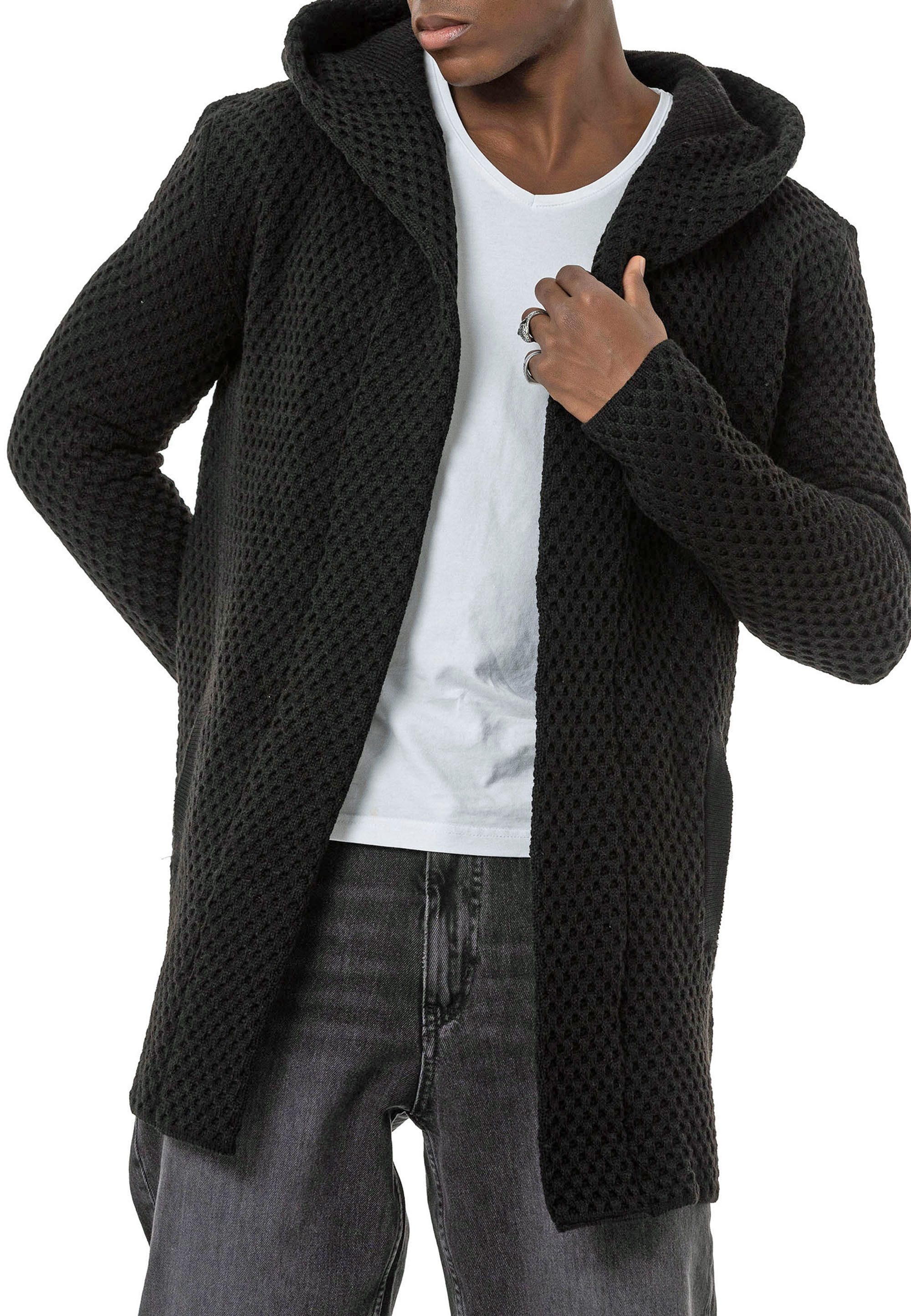 RedBridge Cardigan mit Kapuze und Taschen – Strukturierter Look