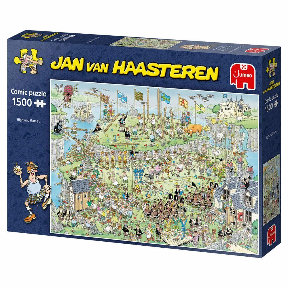 Jumbo van Puzzleteile Teile, Spiele Highland Games Jan - 1500 Puzzle 1500 Haasteren