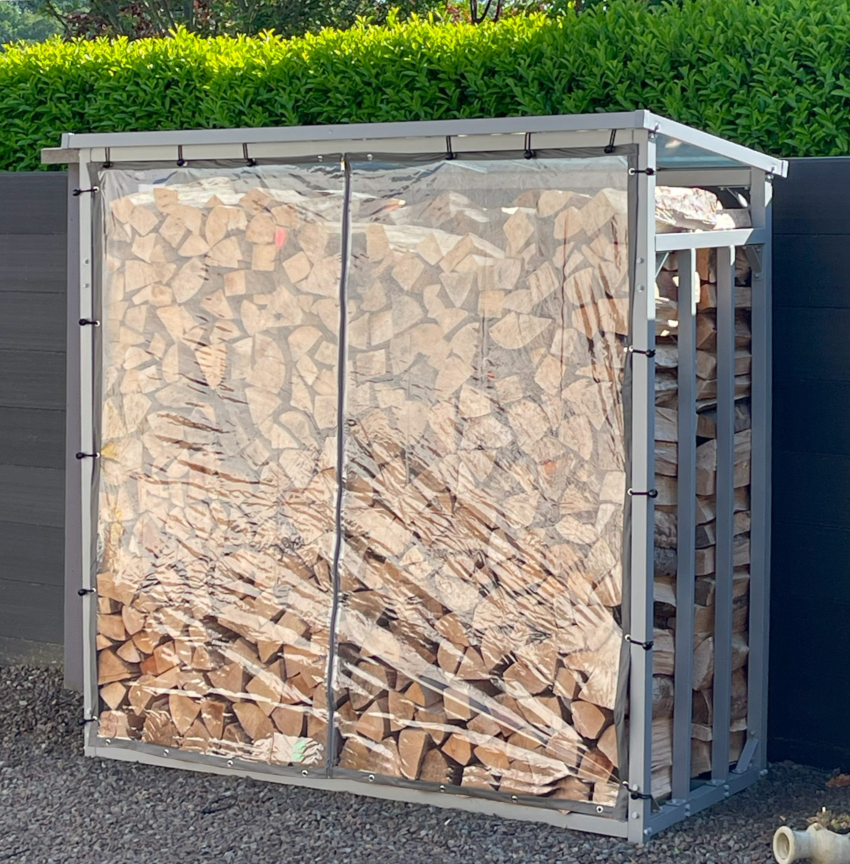 Quick Star Kaminholzregal 126x177cm Wetterschutz für günstig online kaufen